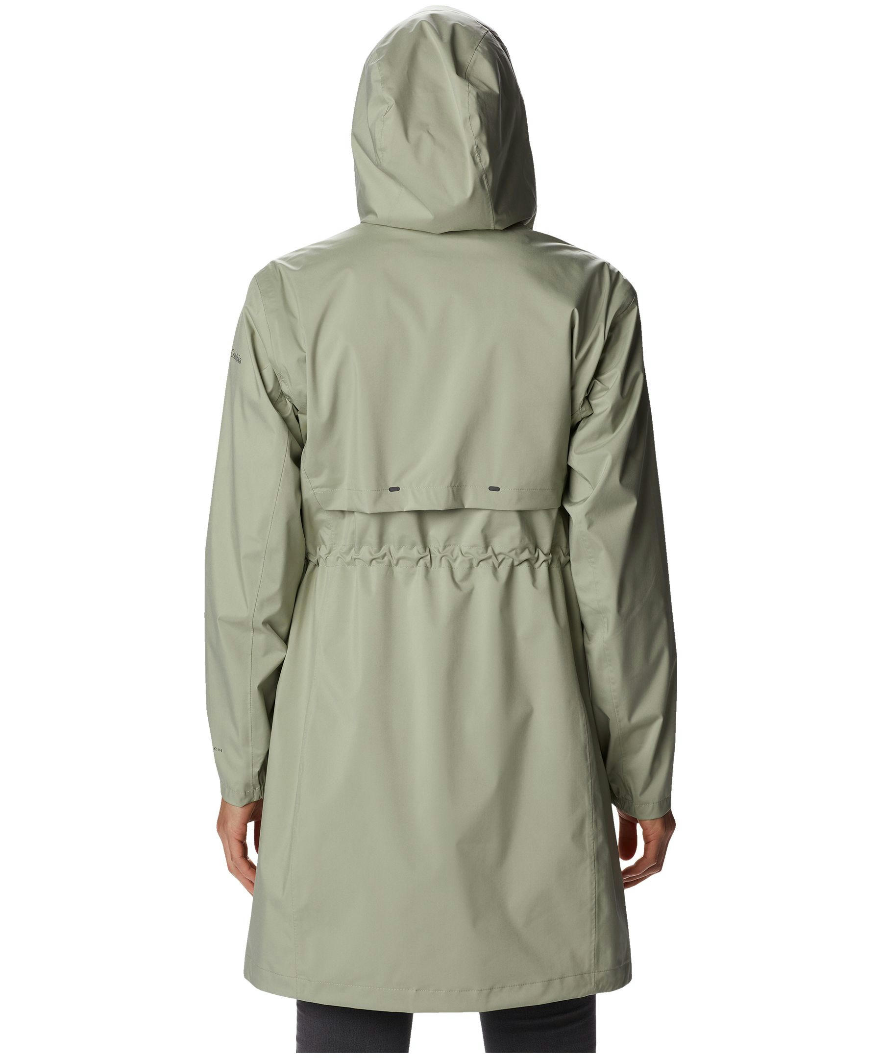 Columbia Women's Weekend Adventure Waterproof Omni-Tech Long Rain Jacket