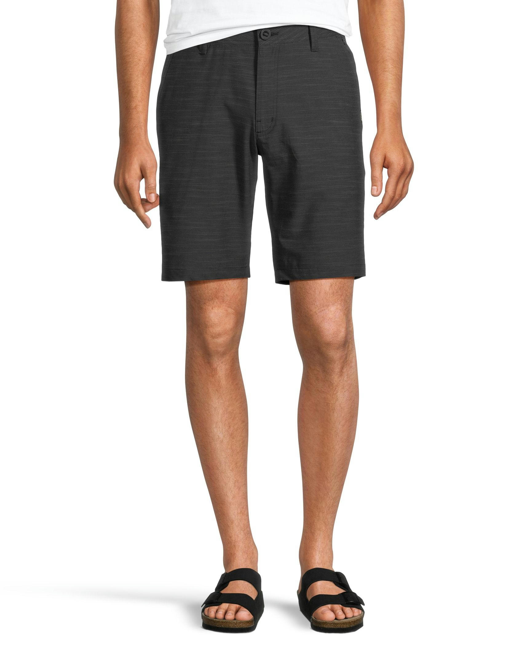 FarWest Men's End on End Stretch Textured Hybrid Shorts