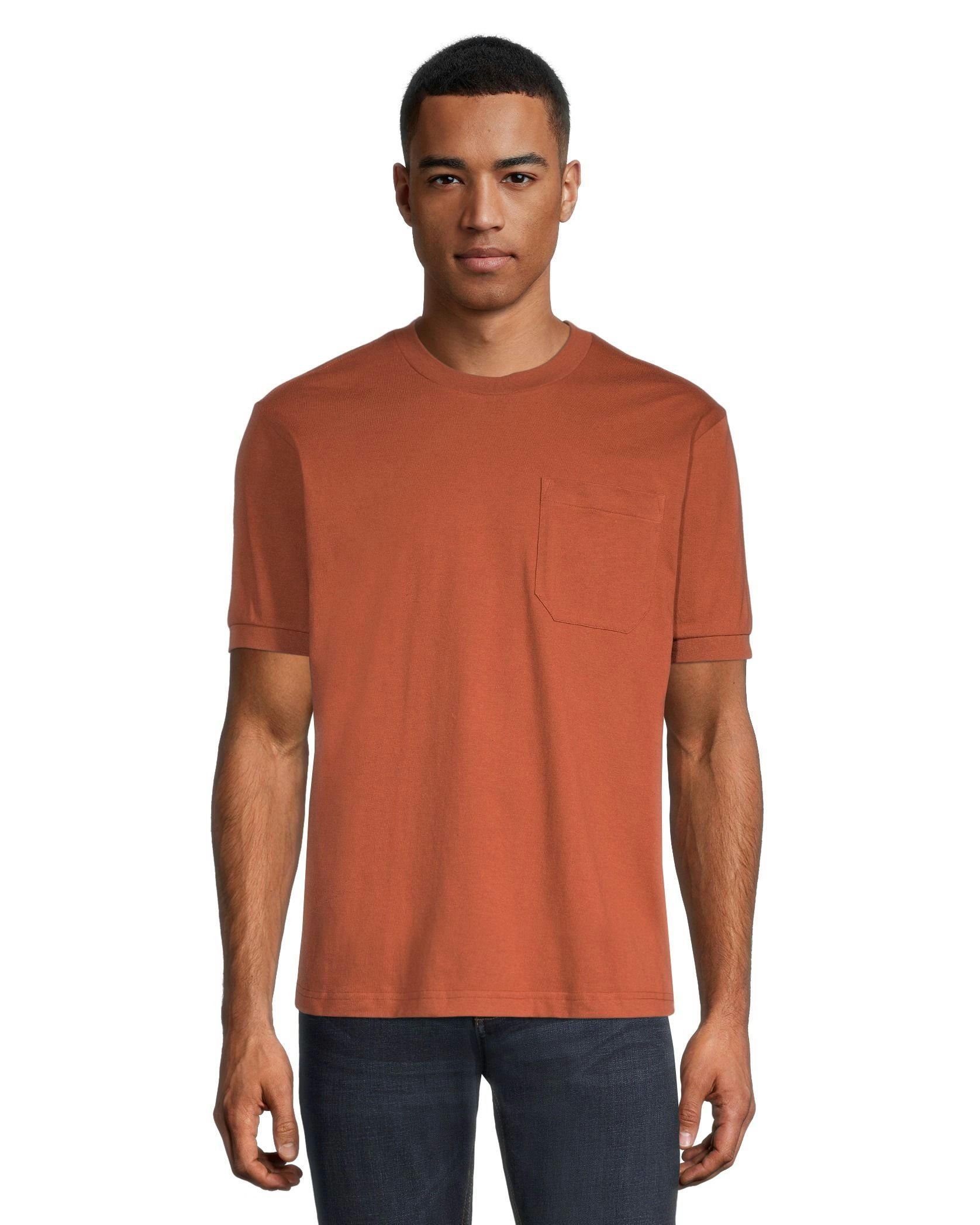 Aggressor Men's Crewneck Short Sleeve Solid Work T-Shirt With FRESHTECH