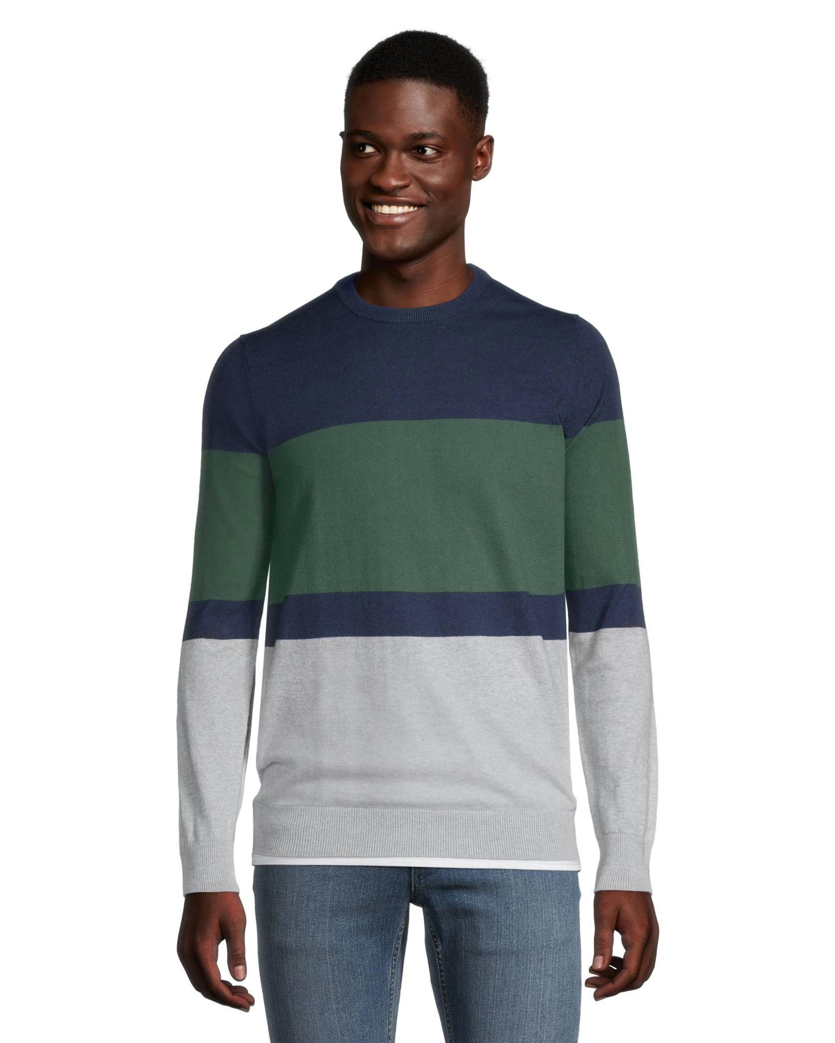 Denver Hayes Men's Soft Cotton Crewneck Sweater