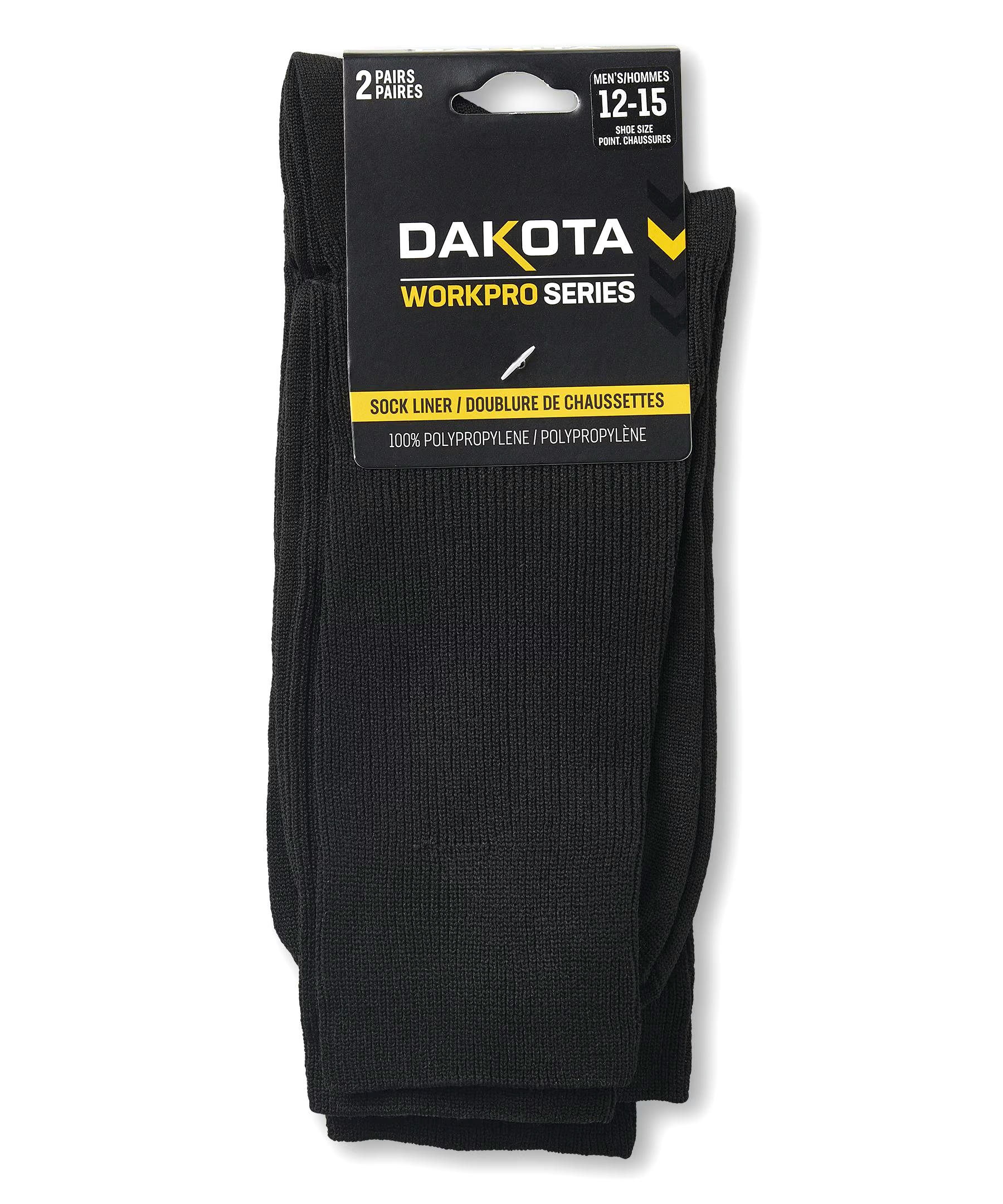 Dakota WorkPro Series Men's 2-Pack Liner Socks