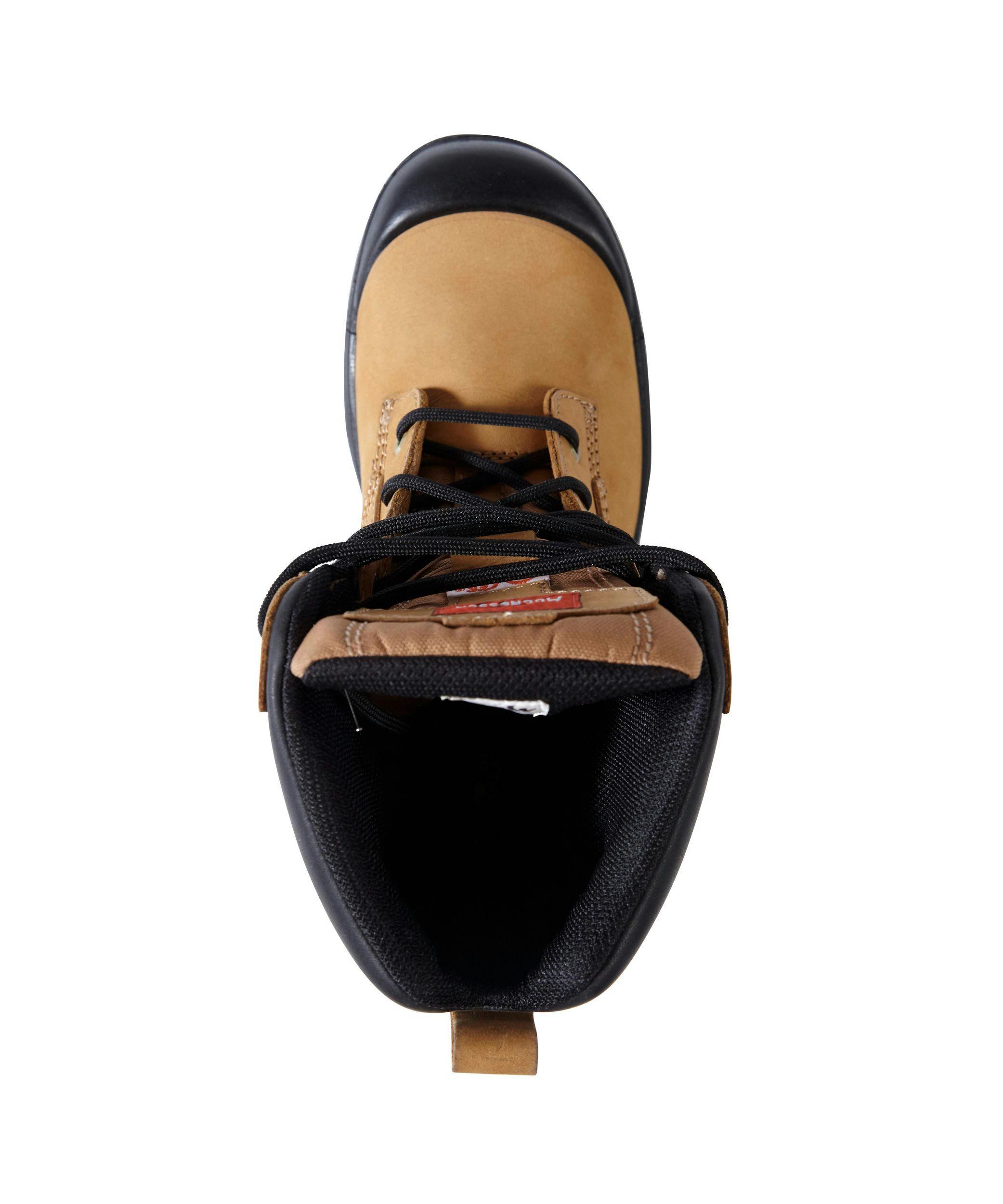 Aggressor Women's 8 Inch Steel Toe Steel Plate Work Boots - Tan