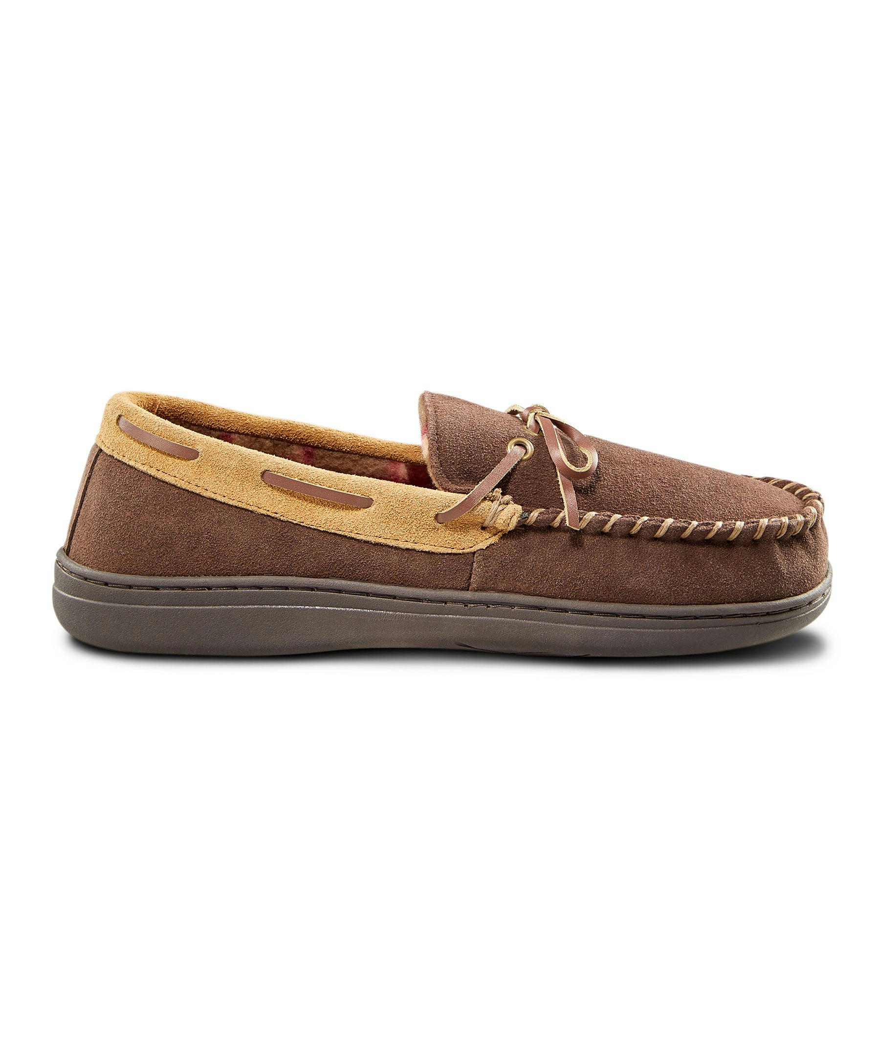 WindRiver Men's Suede Handsewn Slippers