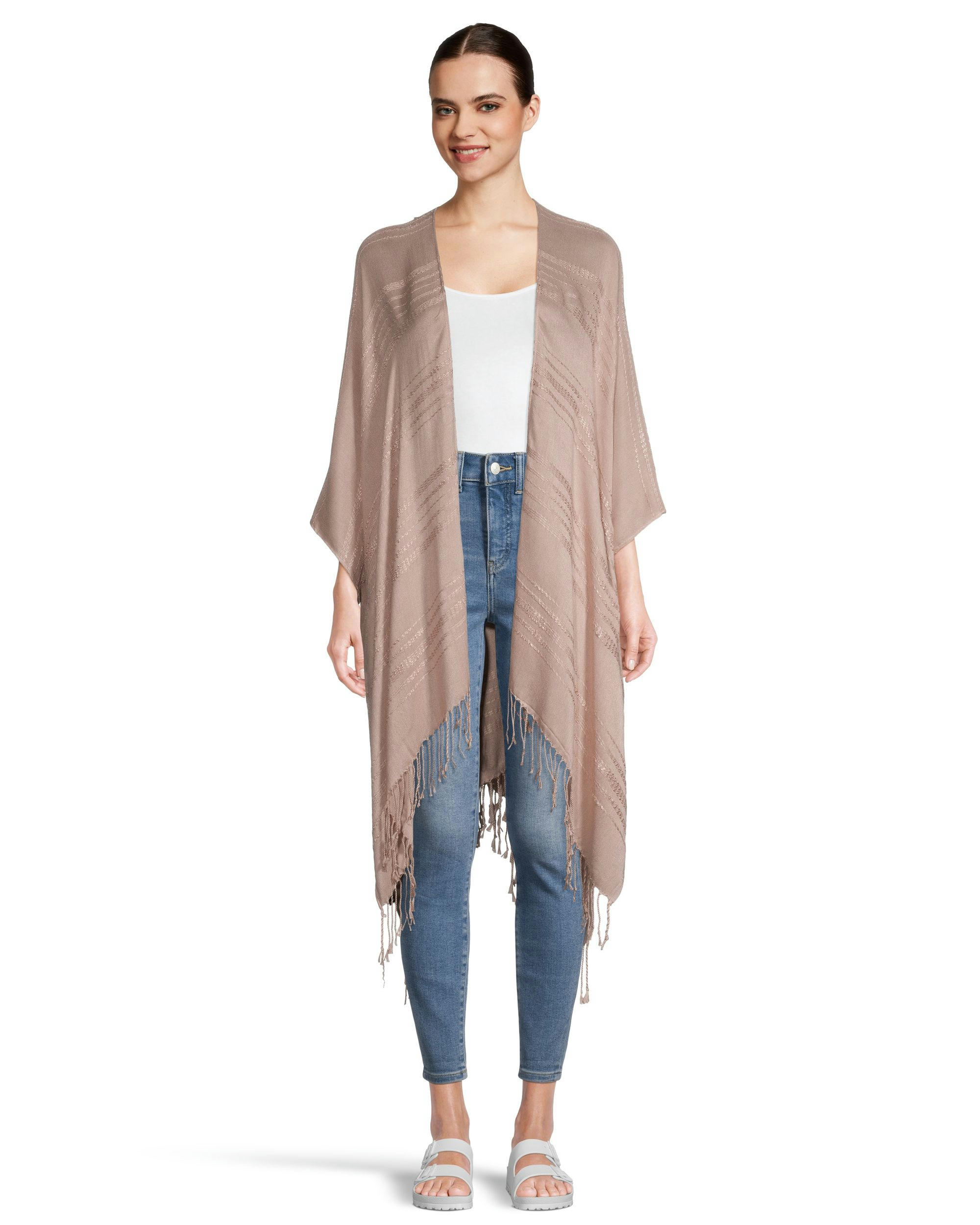 Denver Hayes Women's Lightweight Striped Ruana