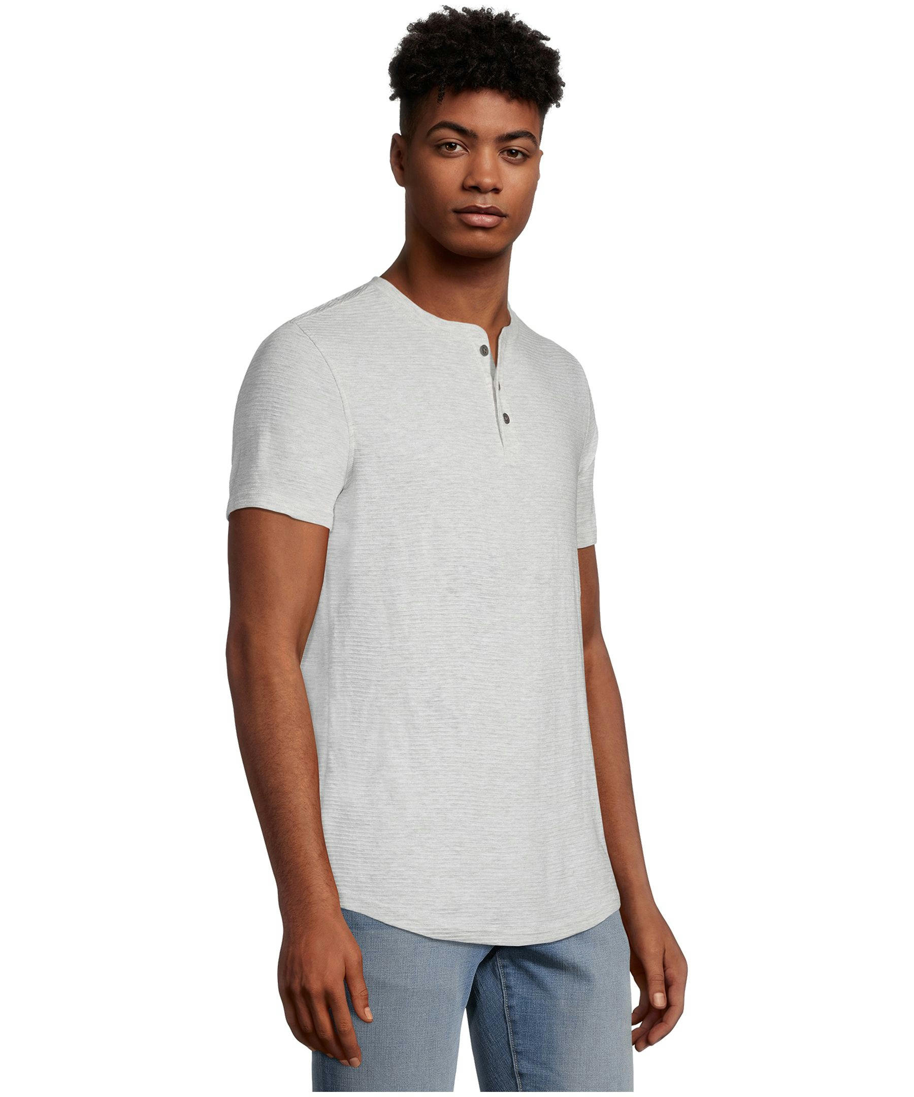 Men's Short Sleeve Modern Fit Ottoman Henley Shirt