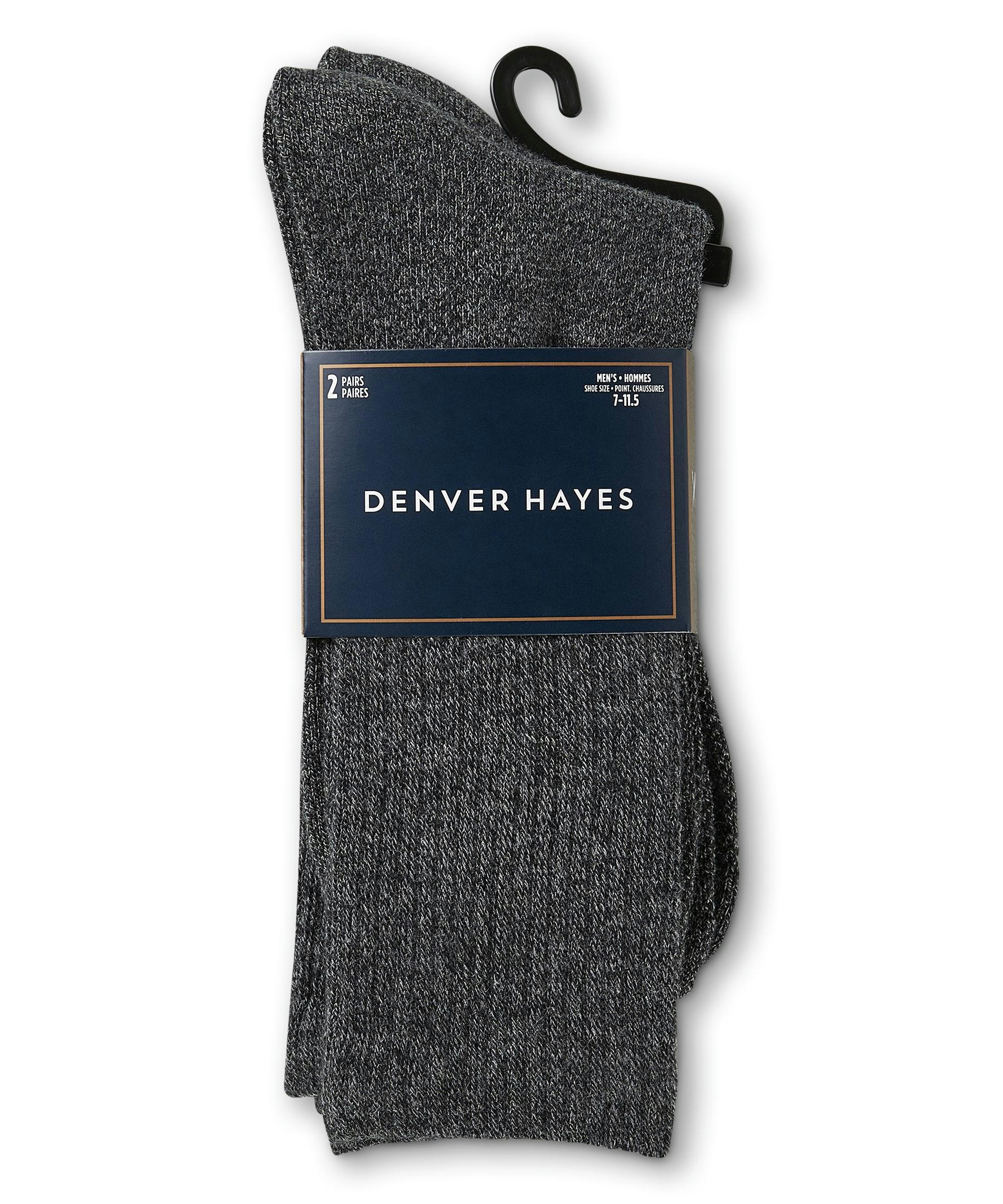 Denver Hayes Men's 2-Pack Casual Socks