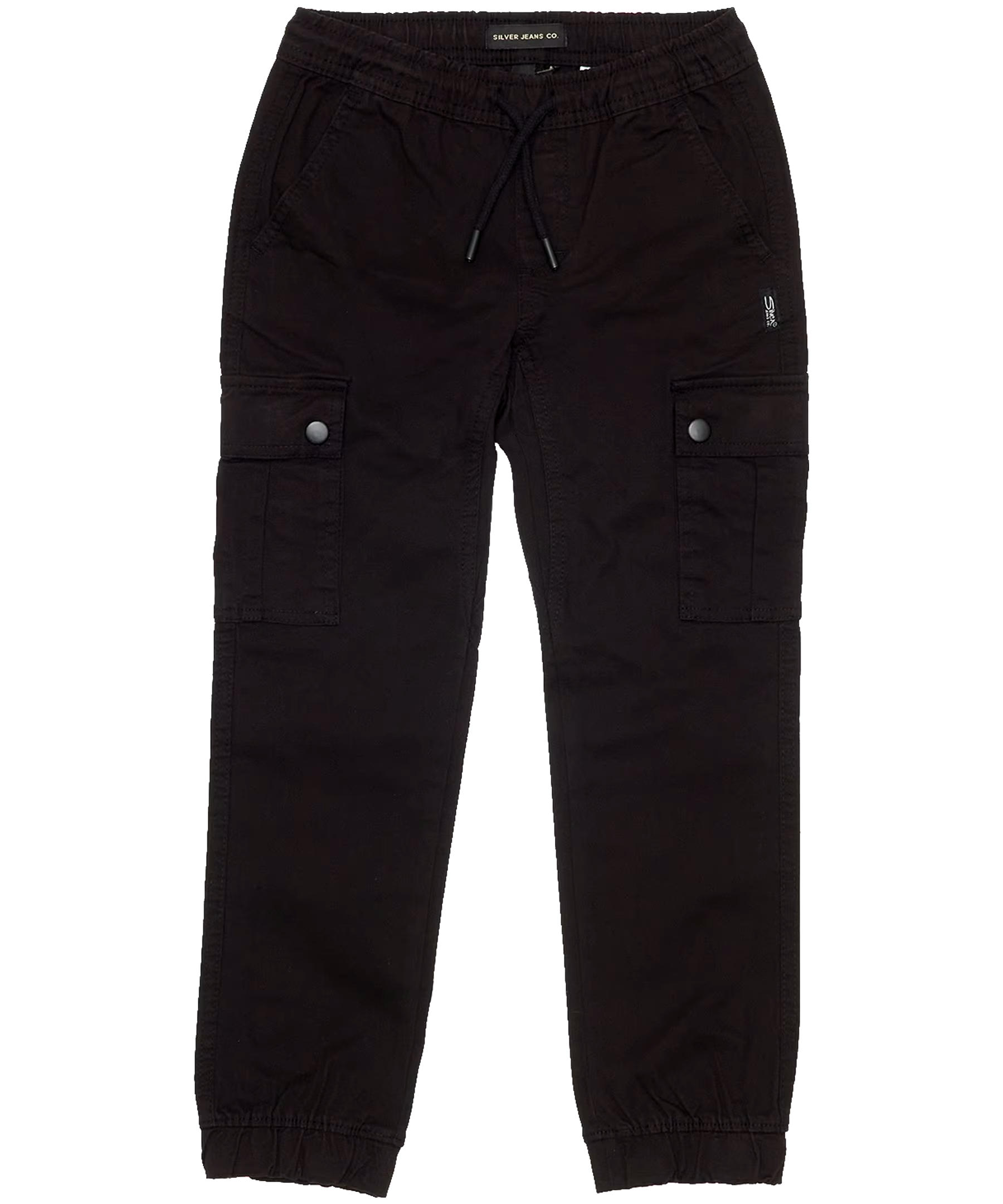 Silver Youth Boy's Cairo Elastic Waist Cargo Joggers