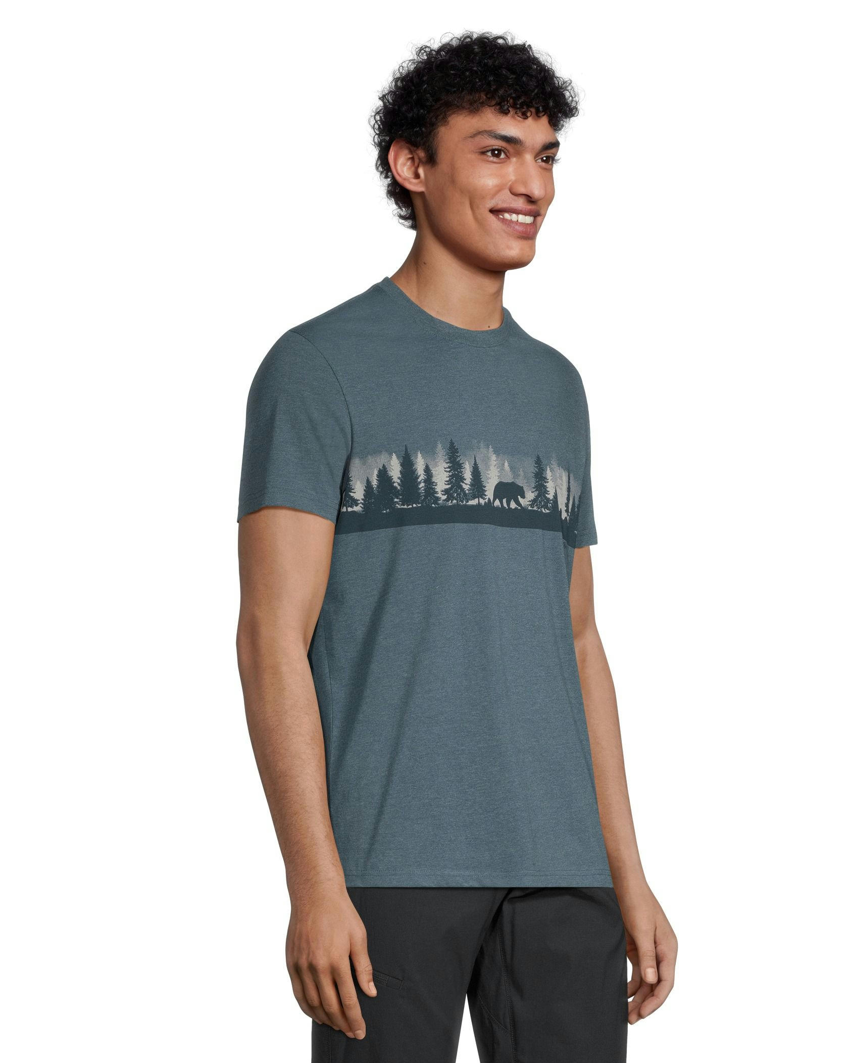 WindRiver Men's Adventure Awaits Graphic Short Sleeve Crew Neck T Shirt