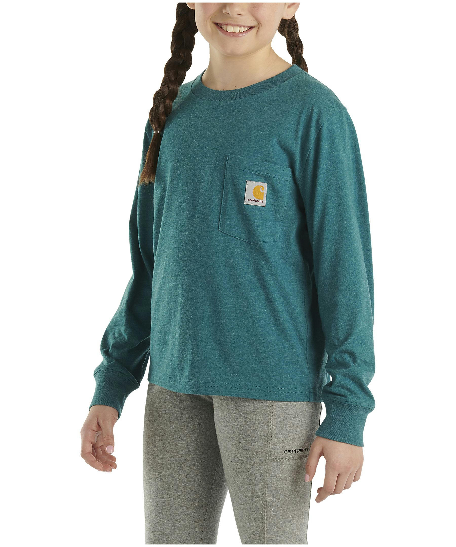 Carhartt Toddler Girl's Long Sleeve Graphic Crewneck T Shirt