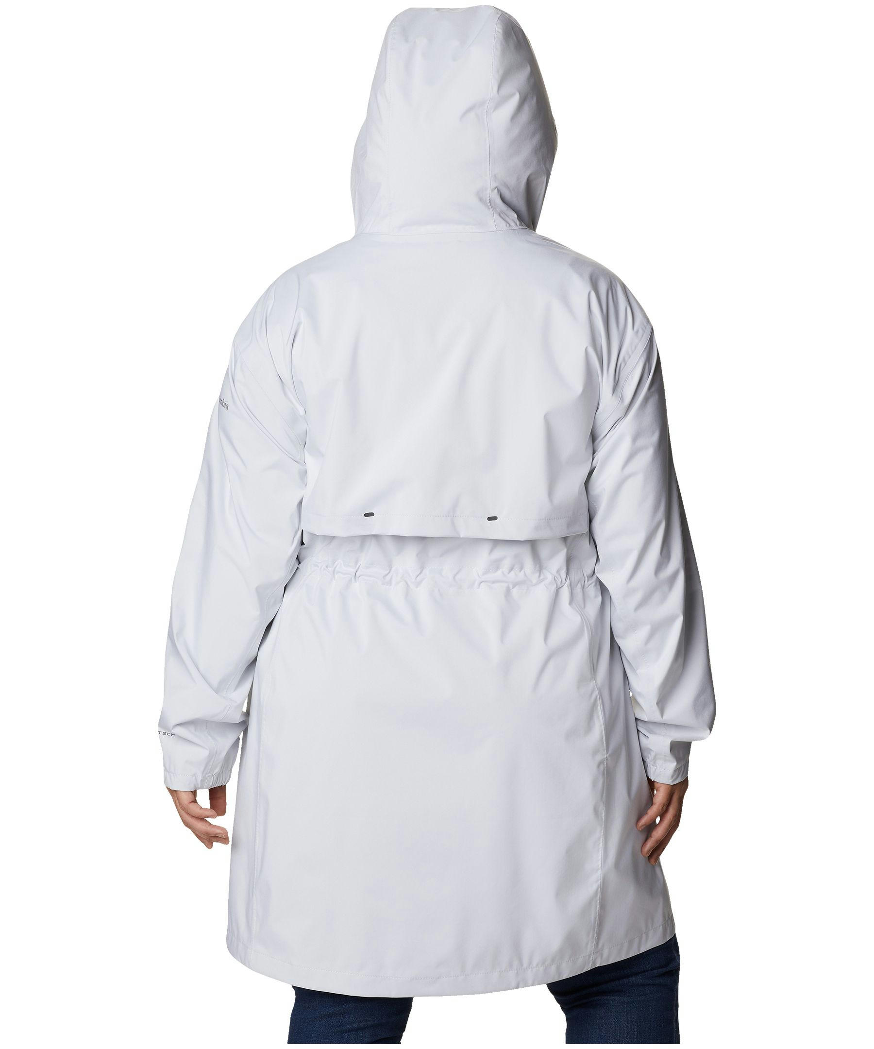 Columbia Women's Weekend Adventure Waterproof Omni-Tech Long Rain Jacket