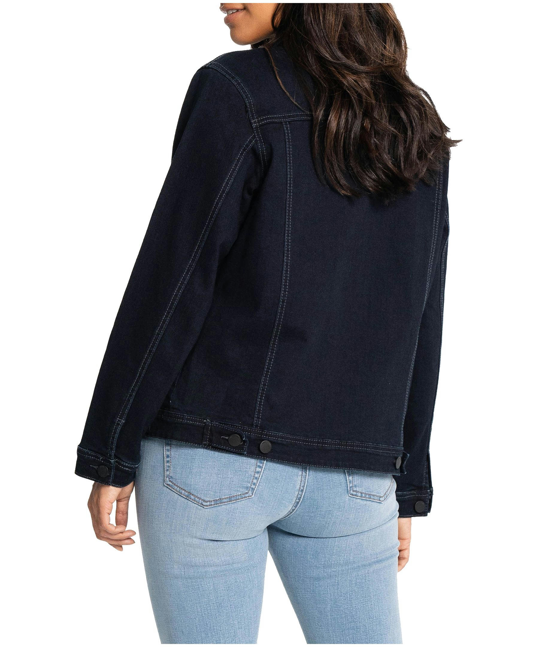 Lois Hailey Relaxed Fit Stretch Denim Jacket