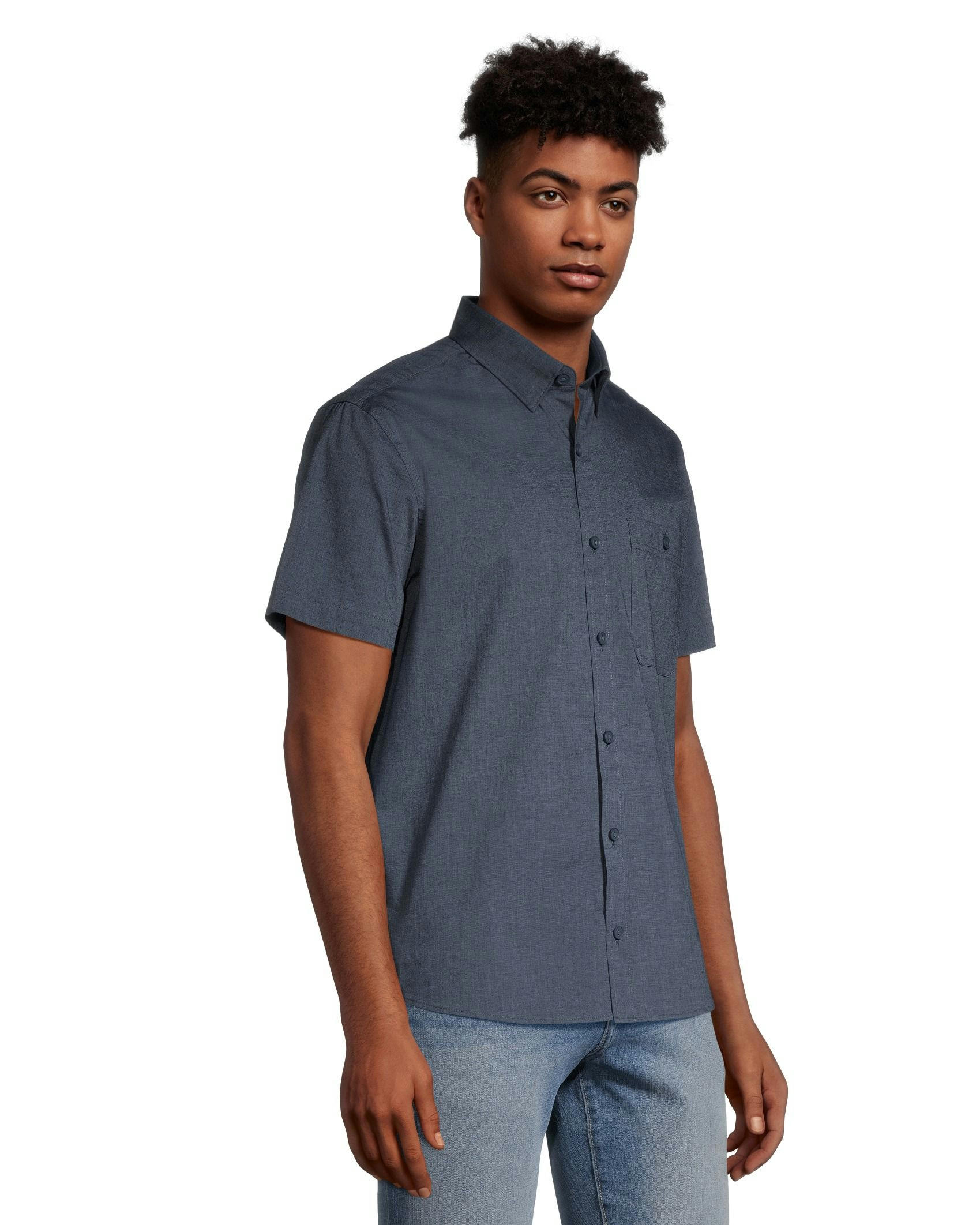 Denver Hayes Men's Premium End on End Modern Fit Shirt