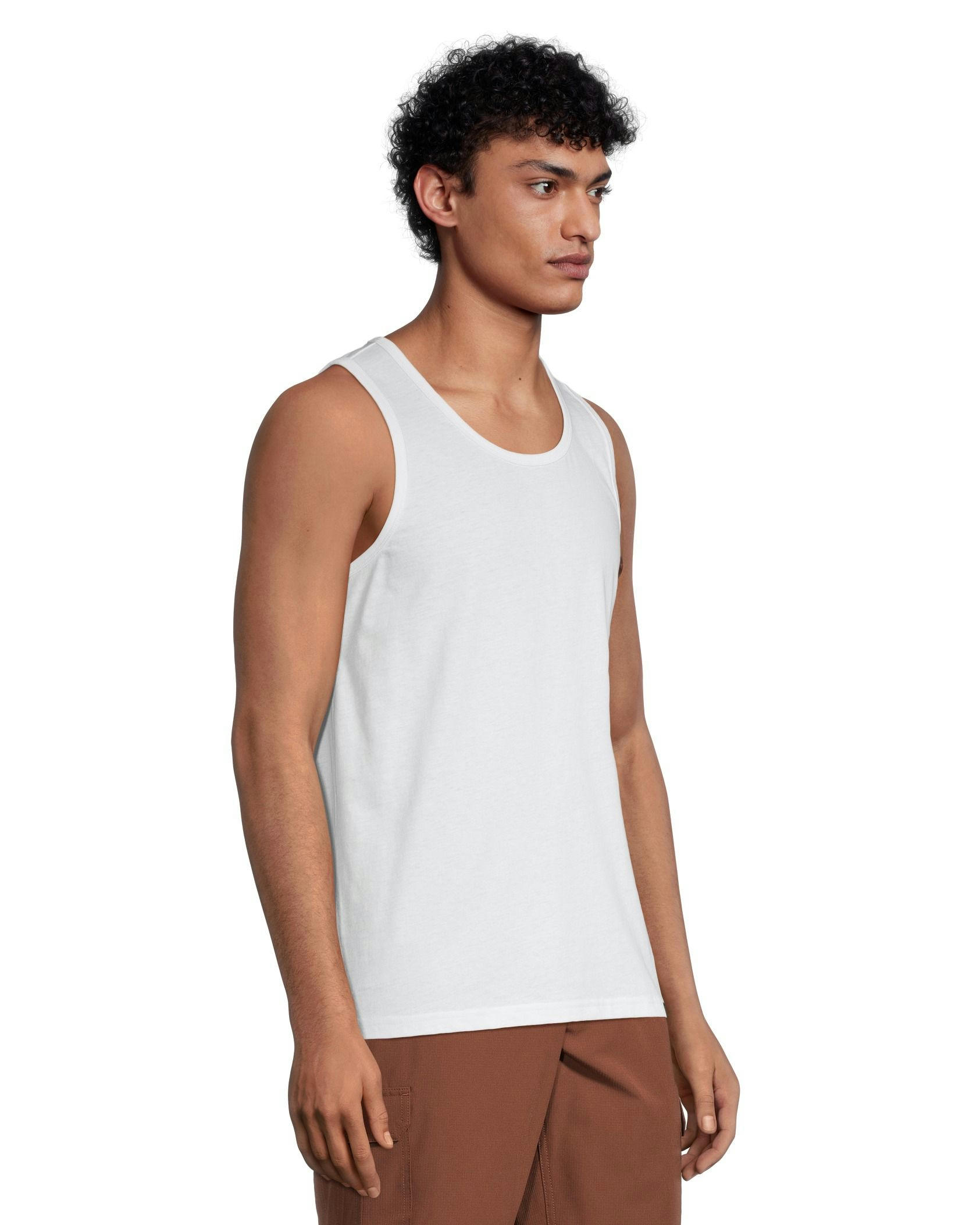 FarWest Men's Solid Basic Tank Top