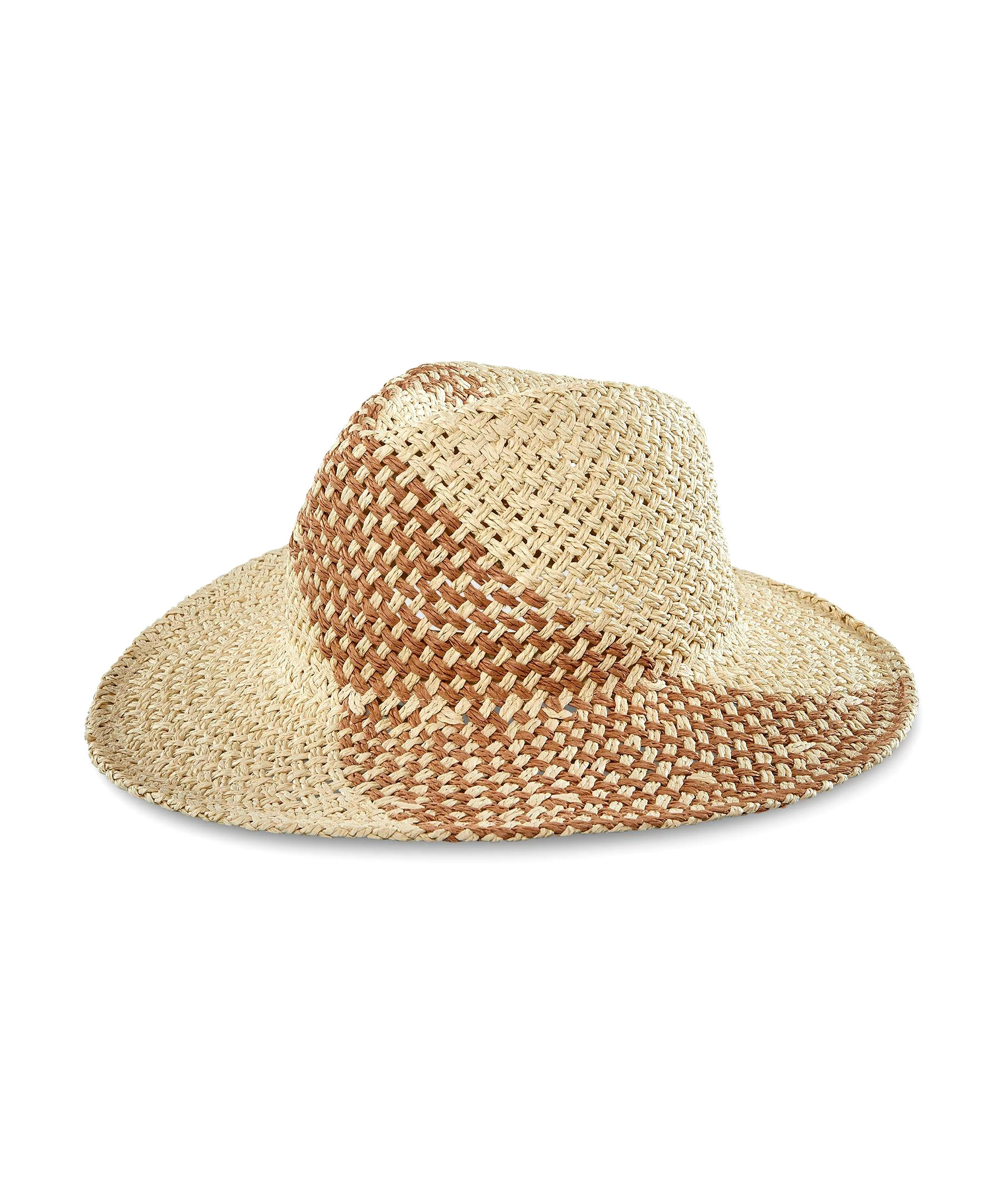 Denver Hayes Women's Weave Pattern Straw Hat