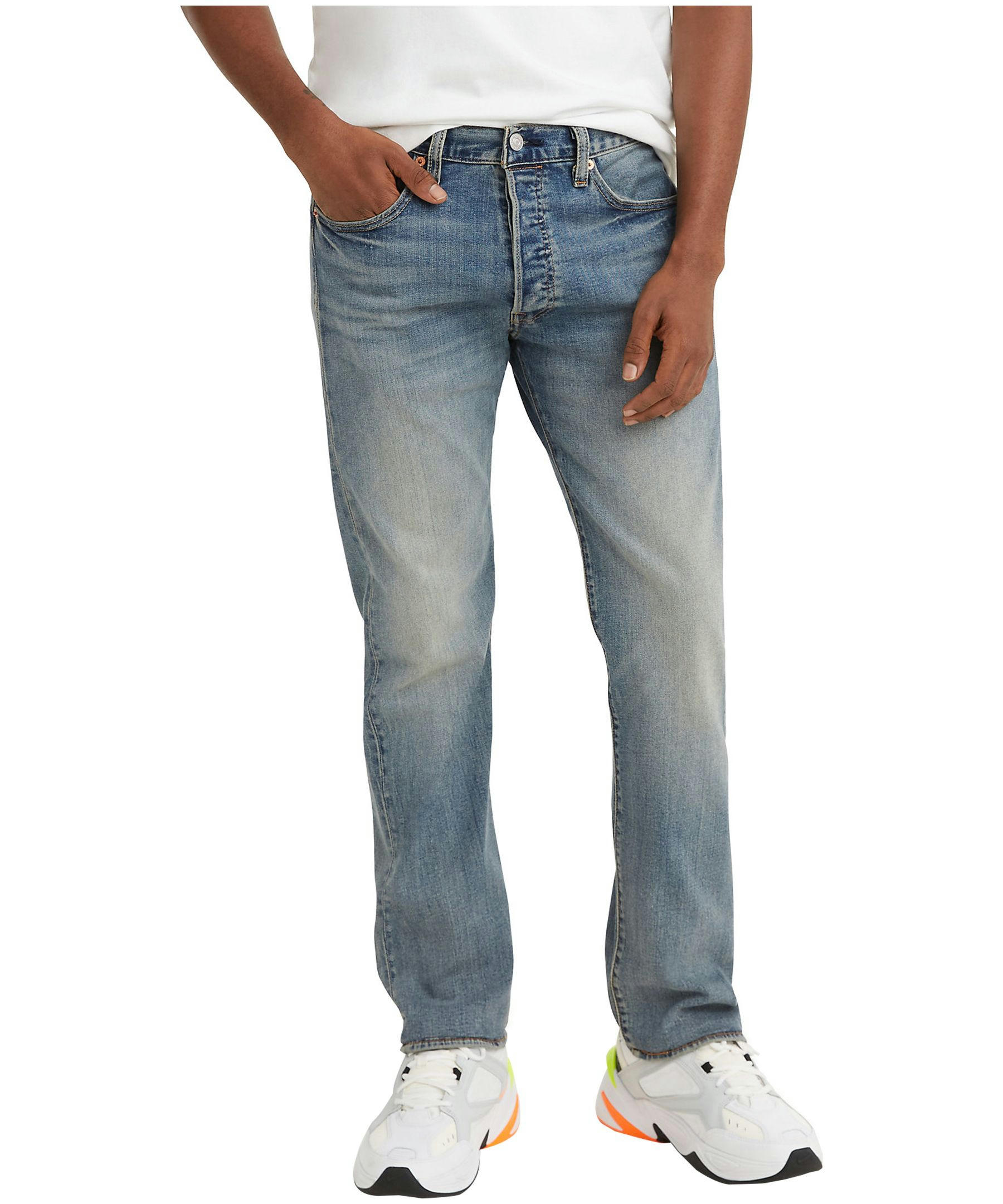 Levi's Men's 501 Button Fly Straight Leg Denim Jeans