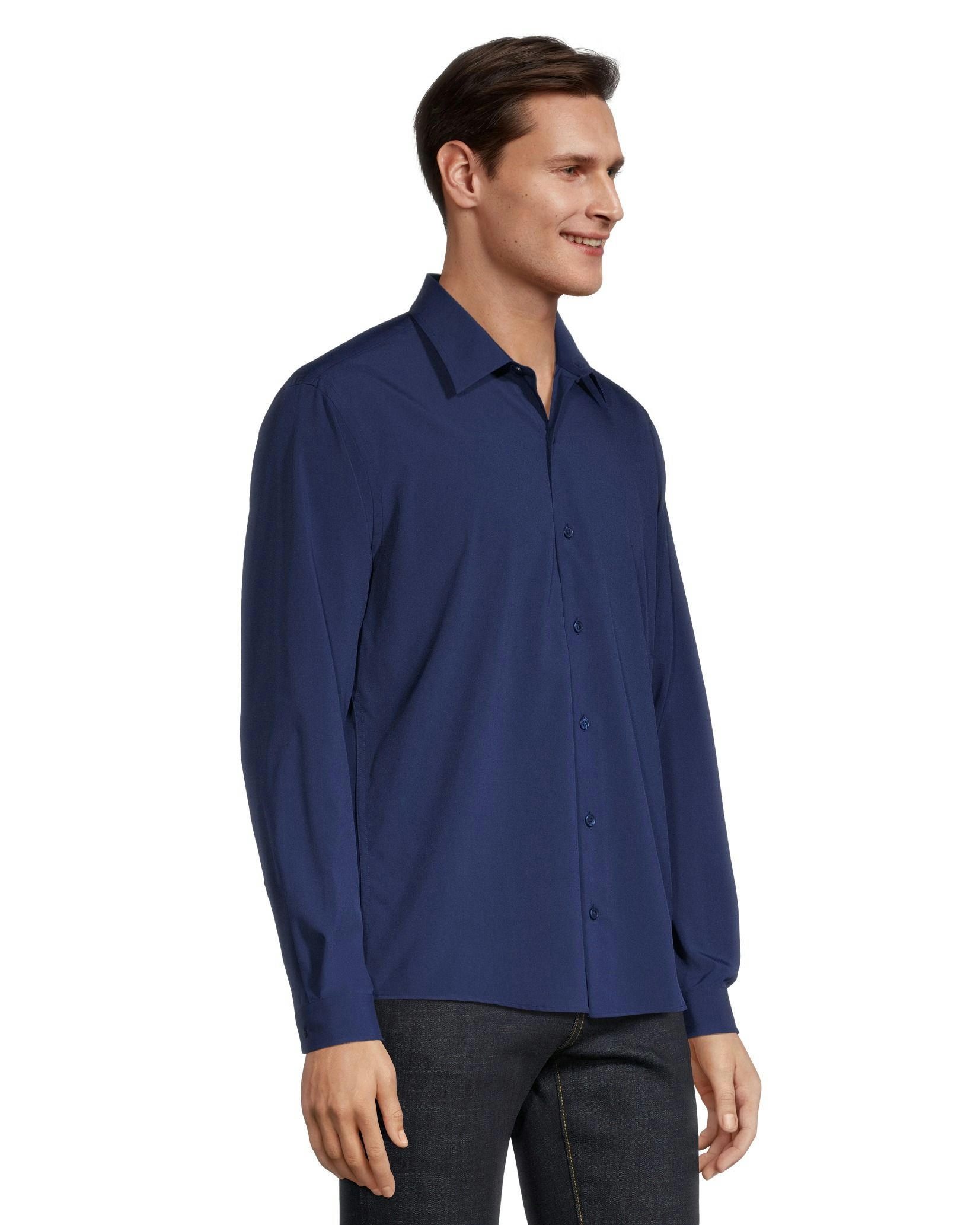 Denver Hayes Dress Hybrid 4 Way Stretch Long Sleeve Woven Shirt