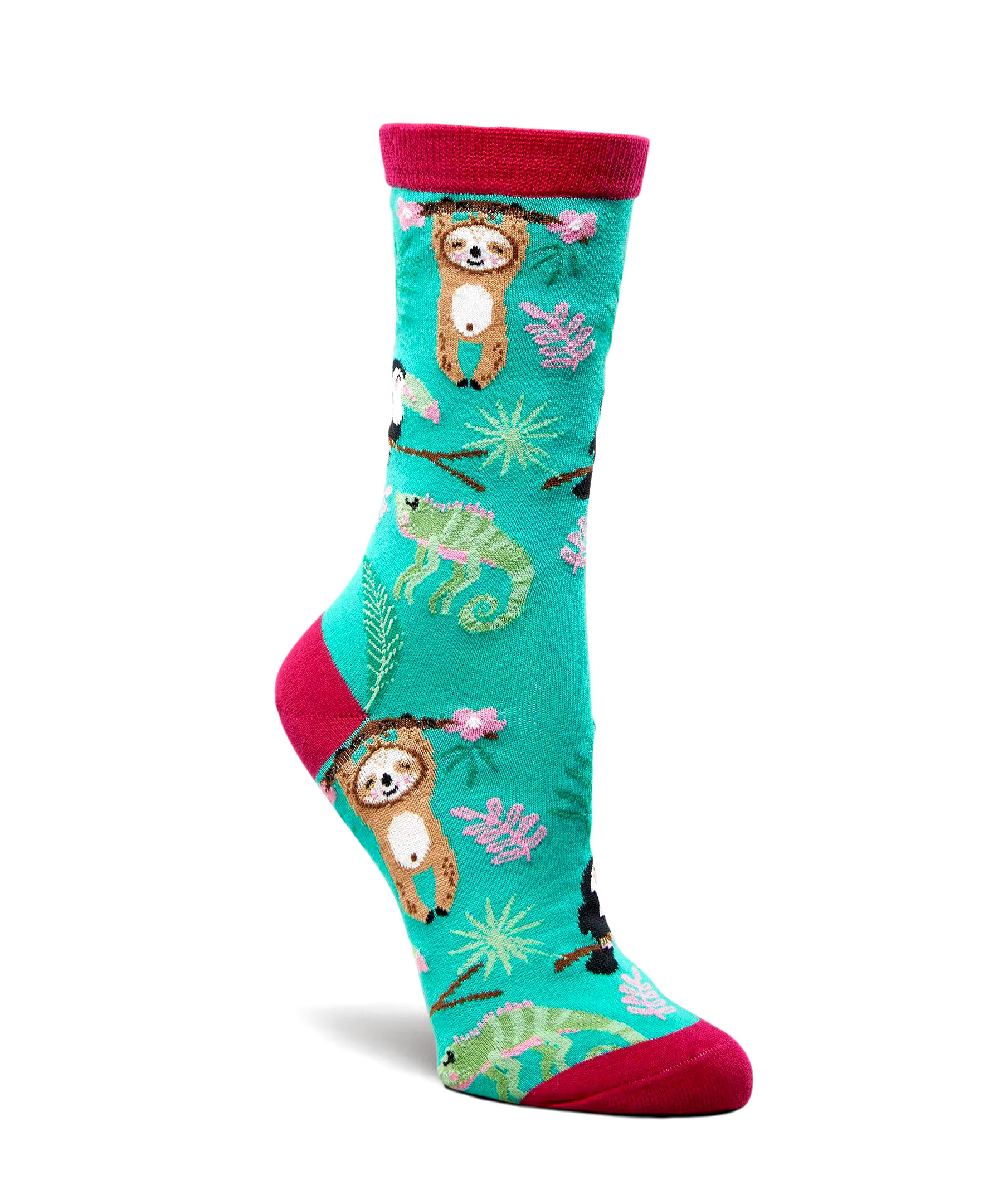 Denver Hayes Women's Crew Patterned Cotton Socks