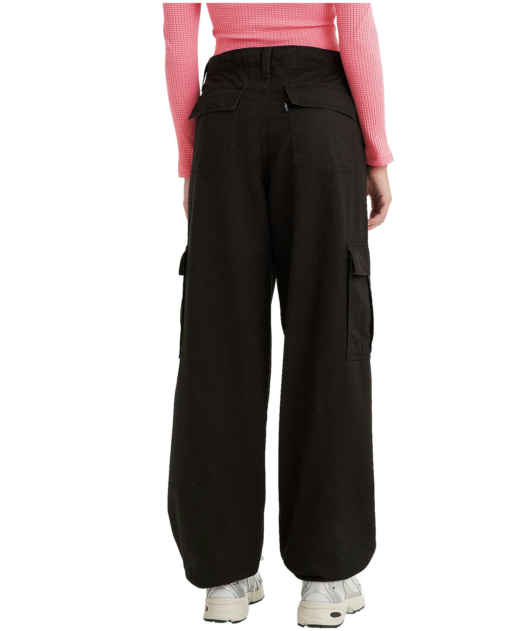 Levi's Women's '94 Baggy High Rise Straight Leg Cargo Pants - Black