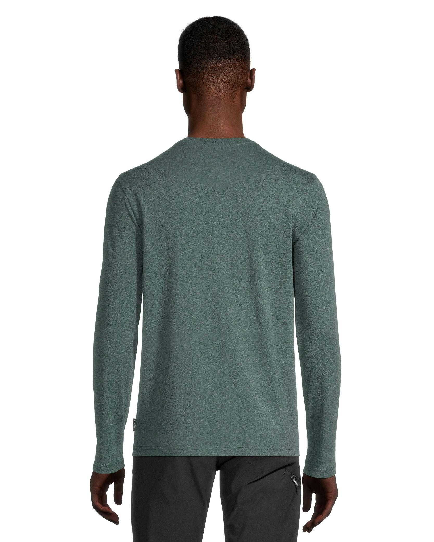 WindRiver Men's True North Graphic Long Sleeve Crew Neck T Shirt