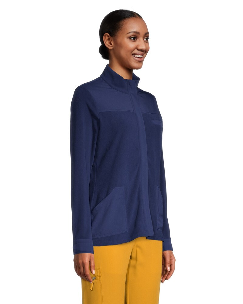 White Cross Women's Mixed Media Long Sleeve Work Shacket