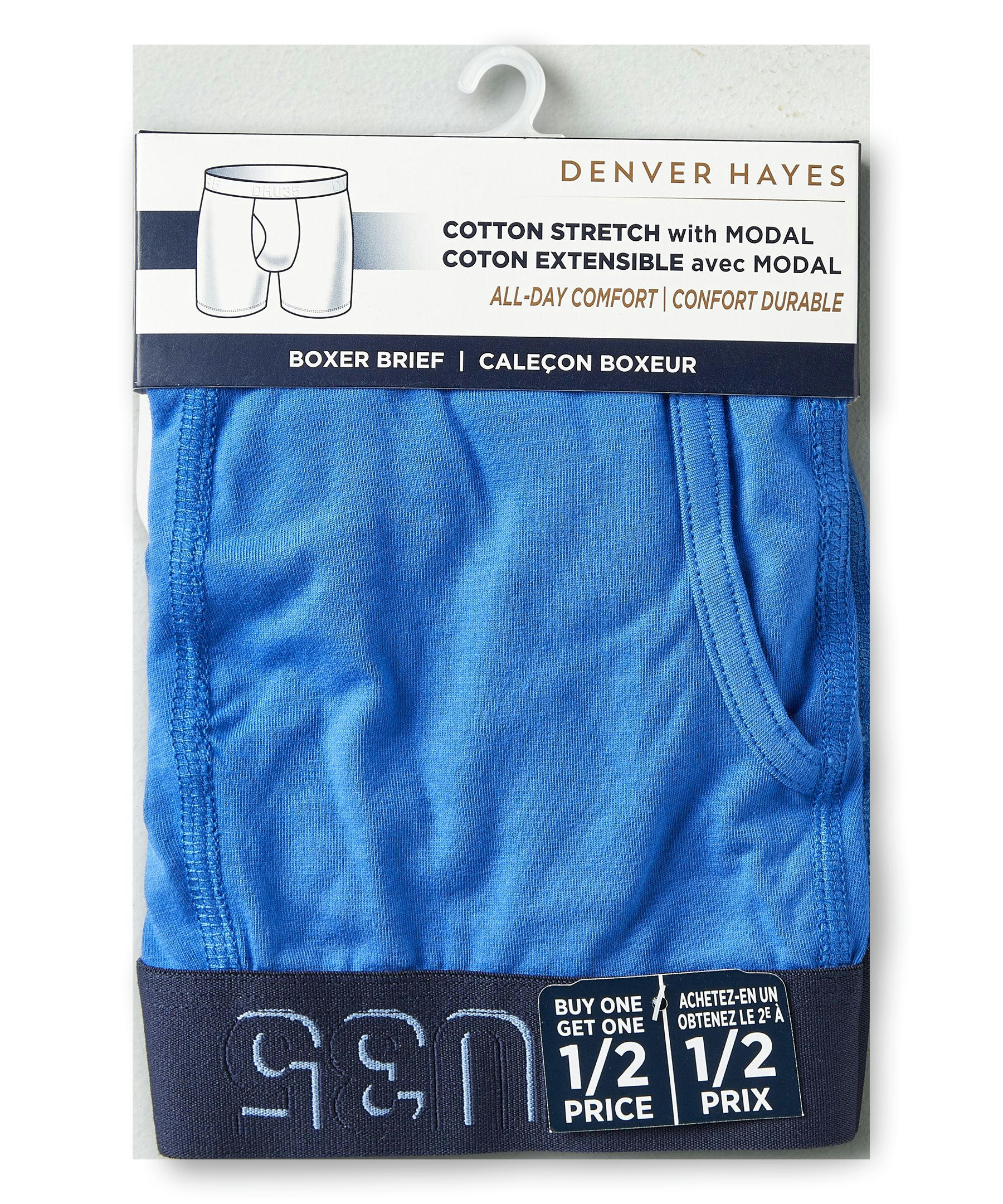 Denver Hayes Men's All Day Comfort Boxer Briefs Underwear