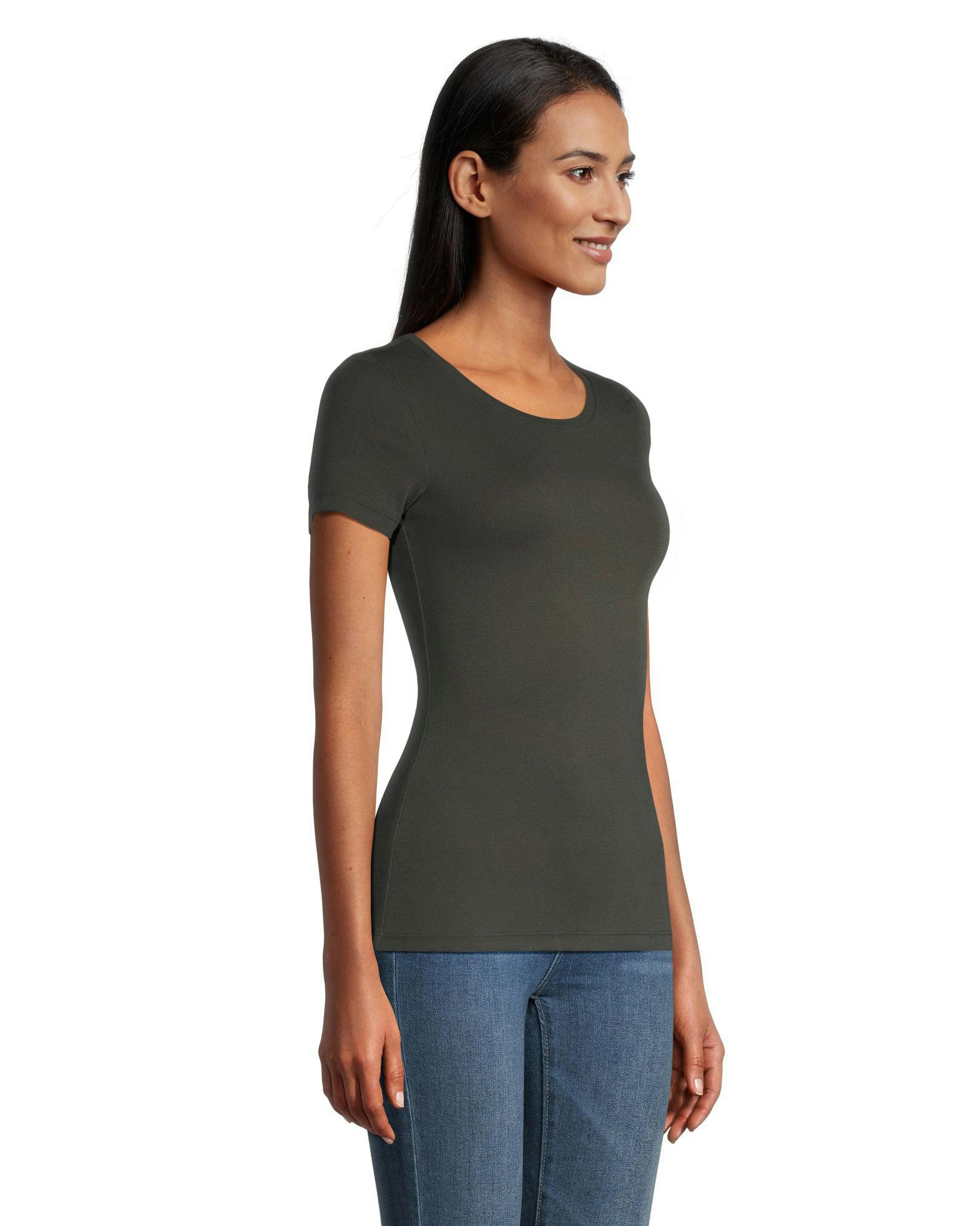 Denver Hayes Women's Fitted Scoop Neck T Shirt