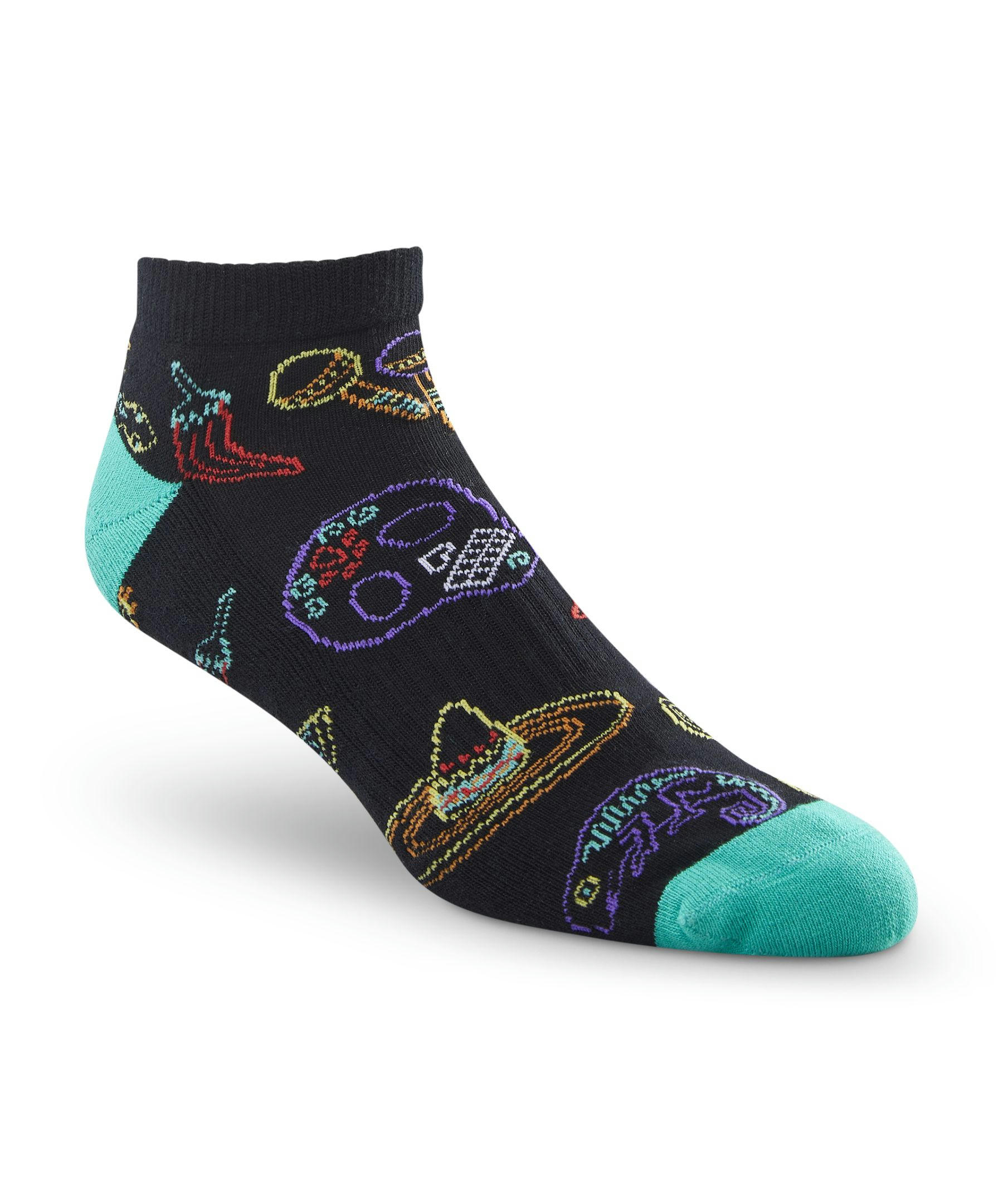 Denver Hayes Men's FRESHTECH® Tropical Novelty Low Cut Socks