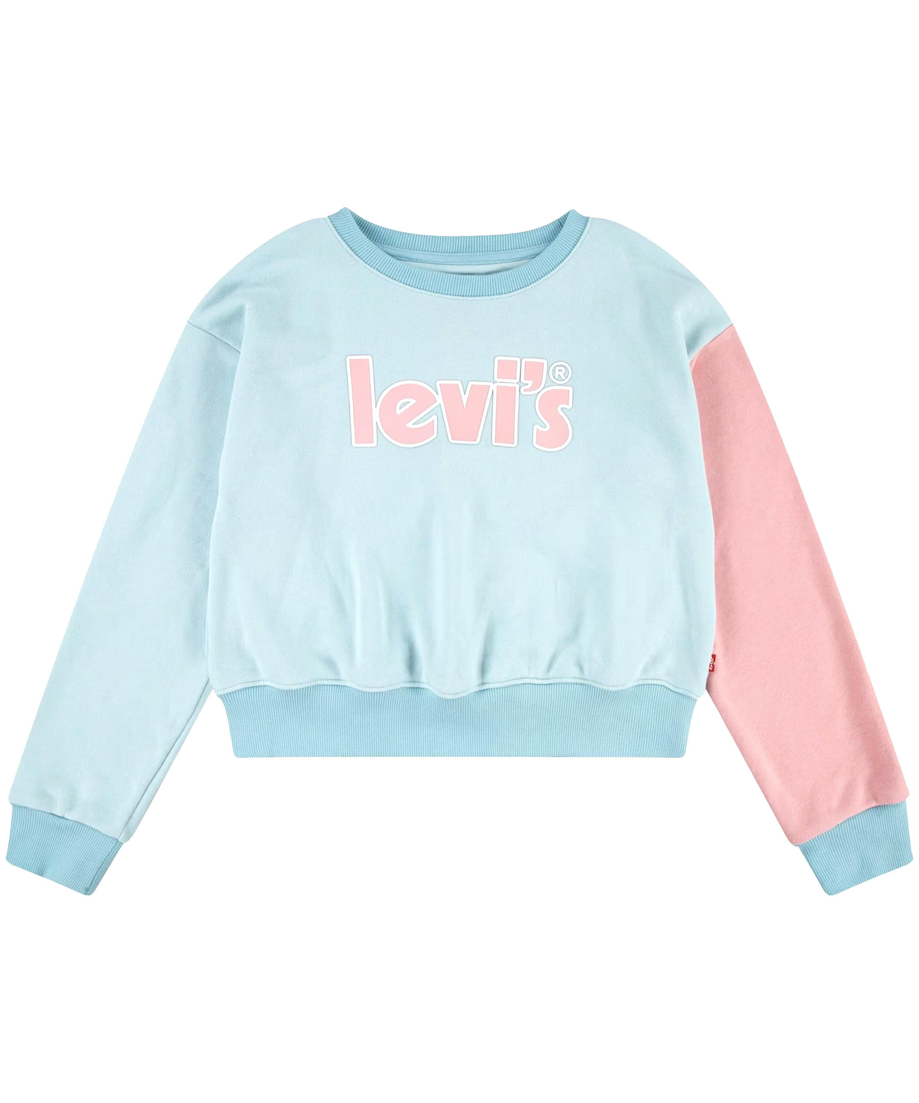 Levi's Youth Girl's Colourblock French Terry Graphic Pullover Crewneck Sweatshirt