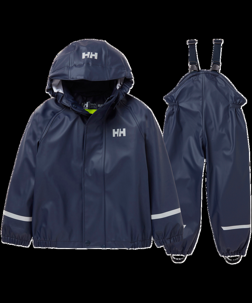 Helly Hansen Youth Unisex Bergen 2.0 Waterproof Rain Jacket and Overalls Set