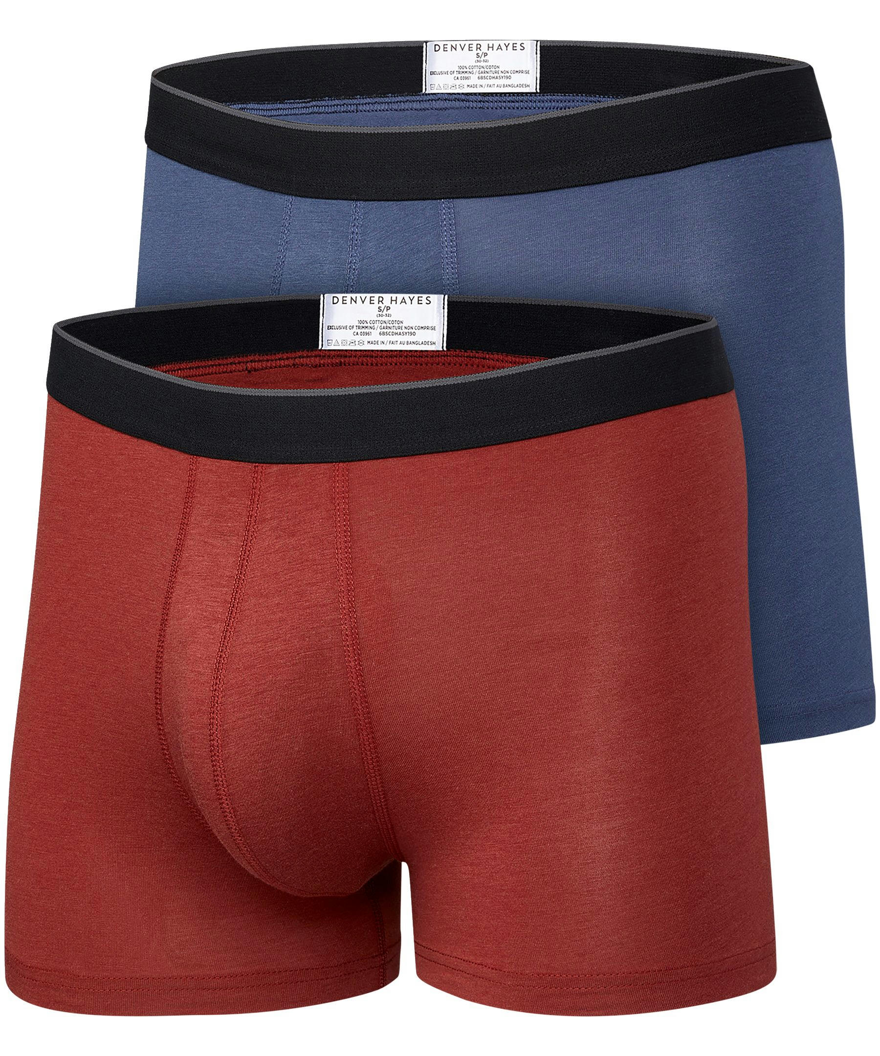 Denver Hayes Men's Stretch Oxford Modern Fit Long Sleeve Button Down Shirt