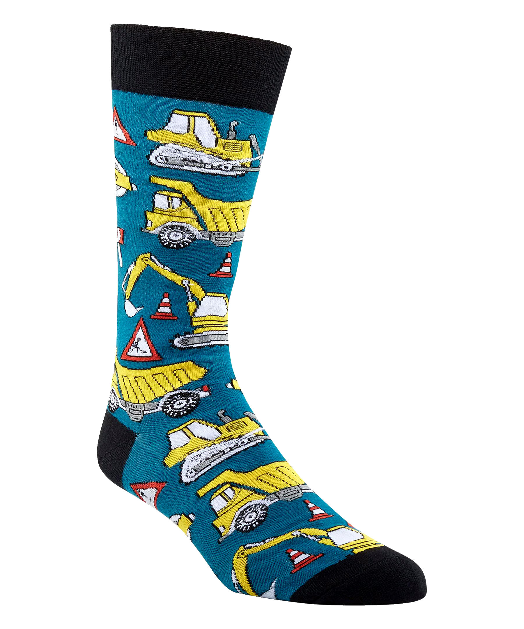 Denver Hayes Men's Novelty Pattern Crew Socks