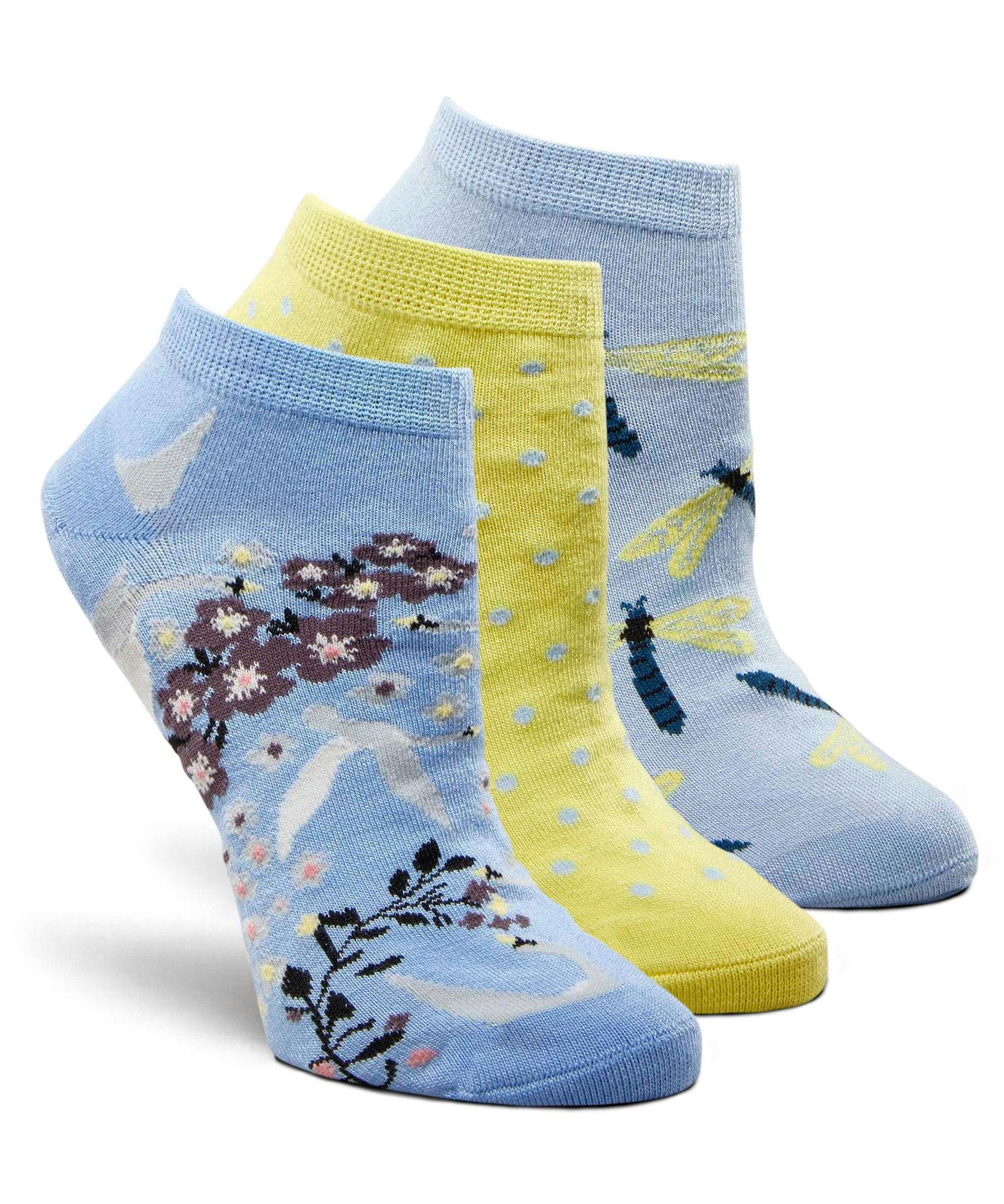 Denver Hayes Women's 3-Pack Bamboo Low Cut Socks