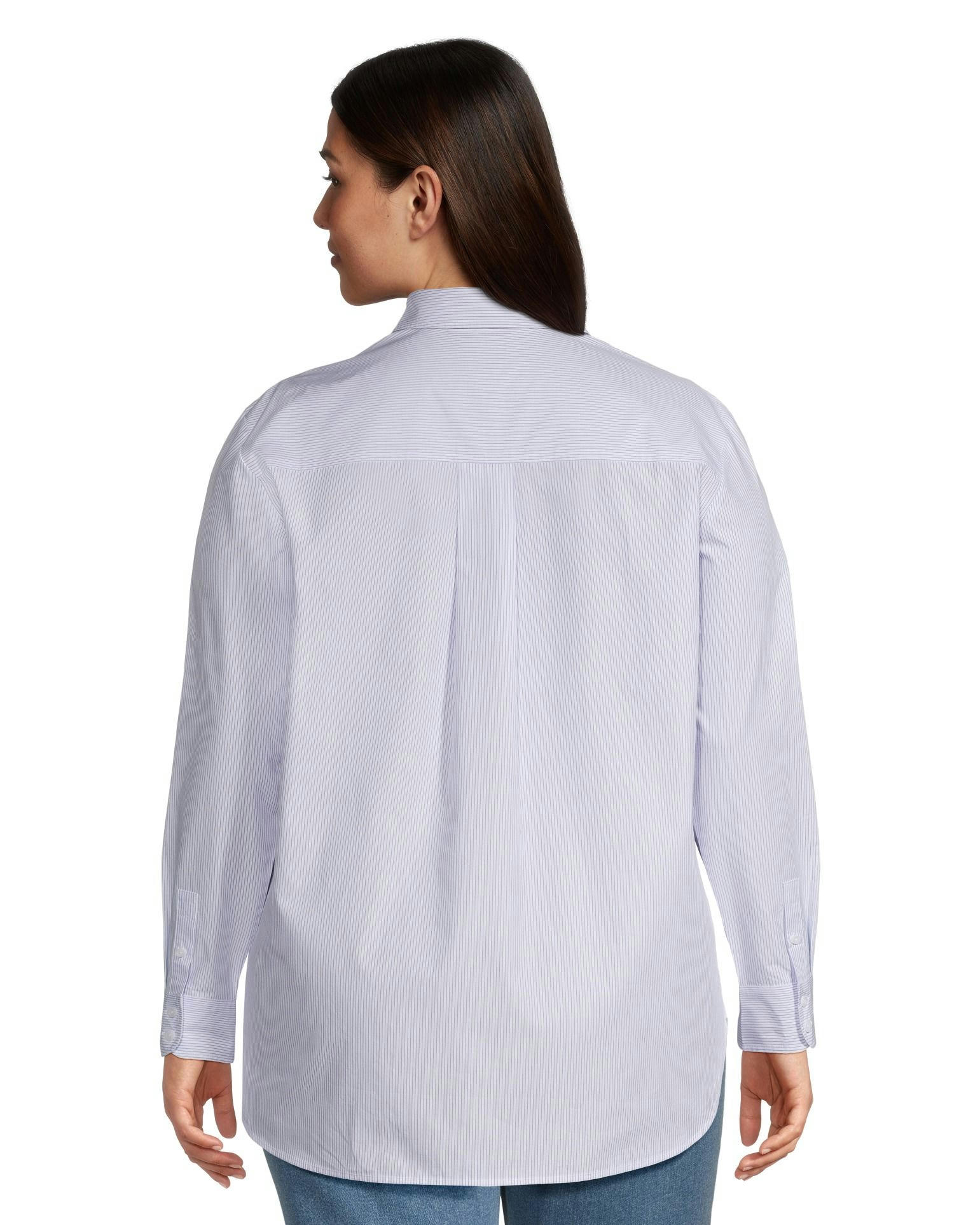 Denver Hayes Women's Semi Fit Button Up Long Sleeve Shirt