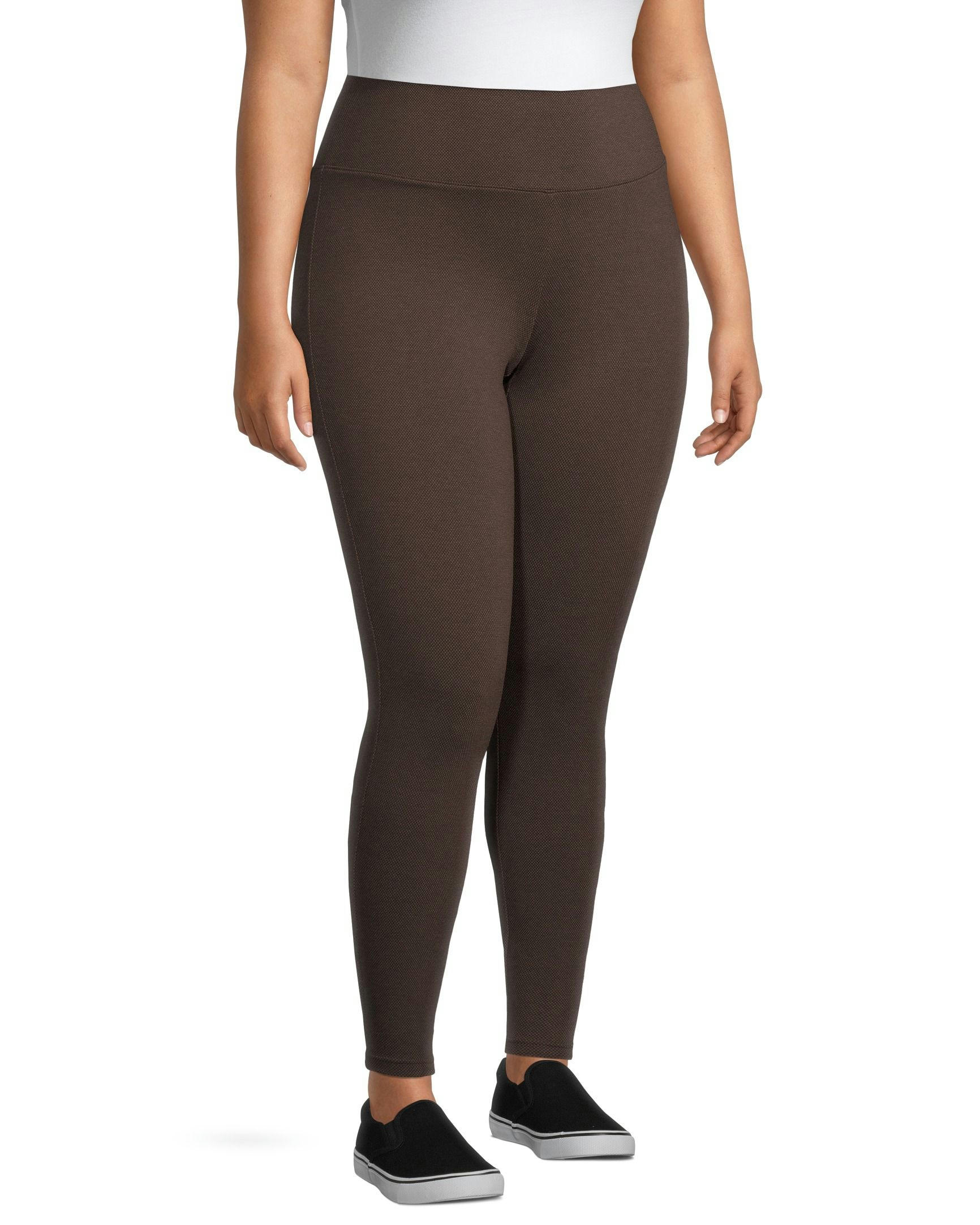 Denver Hayes Women's High Rise Curve-Tech Tummy Control Ponte Leggings