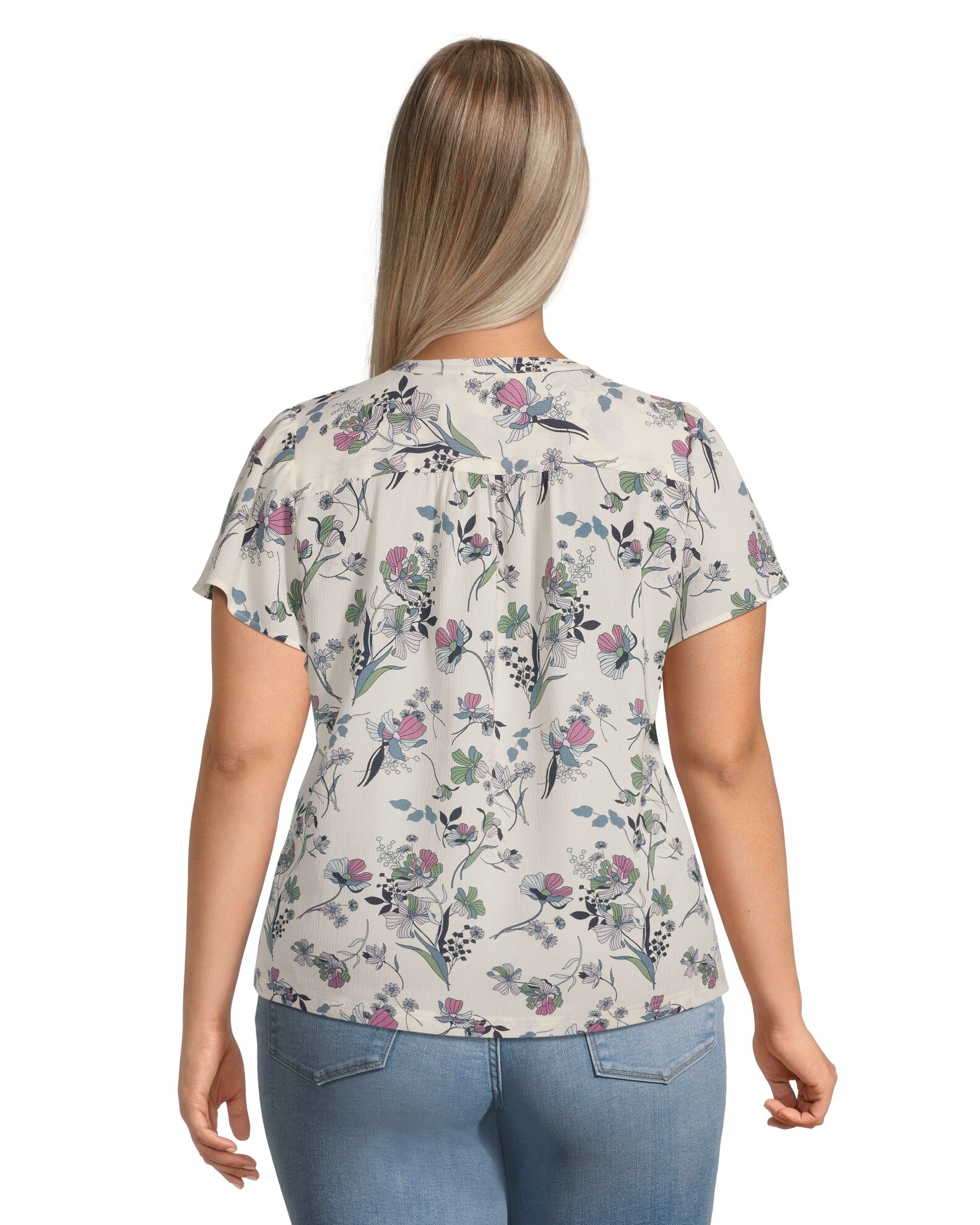Women's Flutter Sleeve Blouse