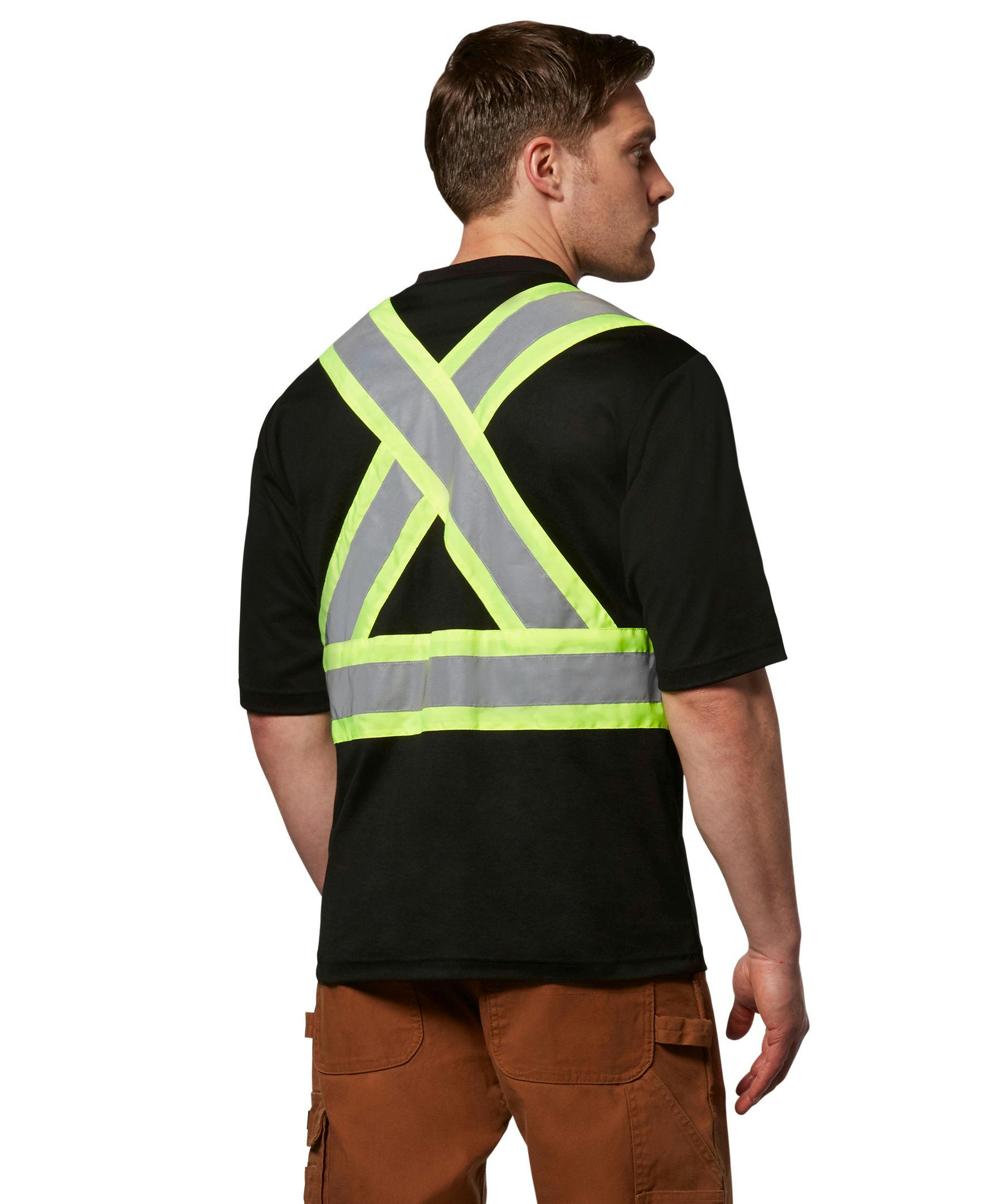 Dakota WorkPro Series Men's Hi Vis Cotton Lined Crewneck T Shirt