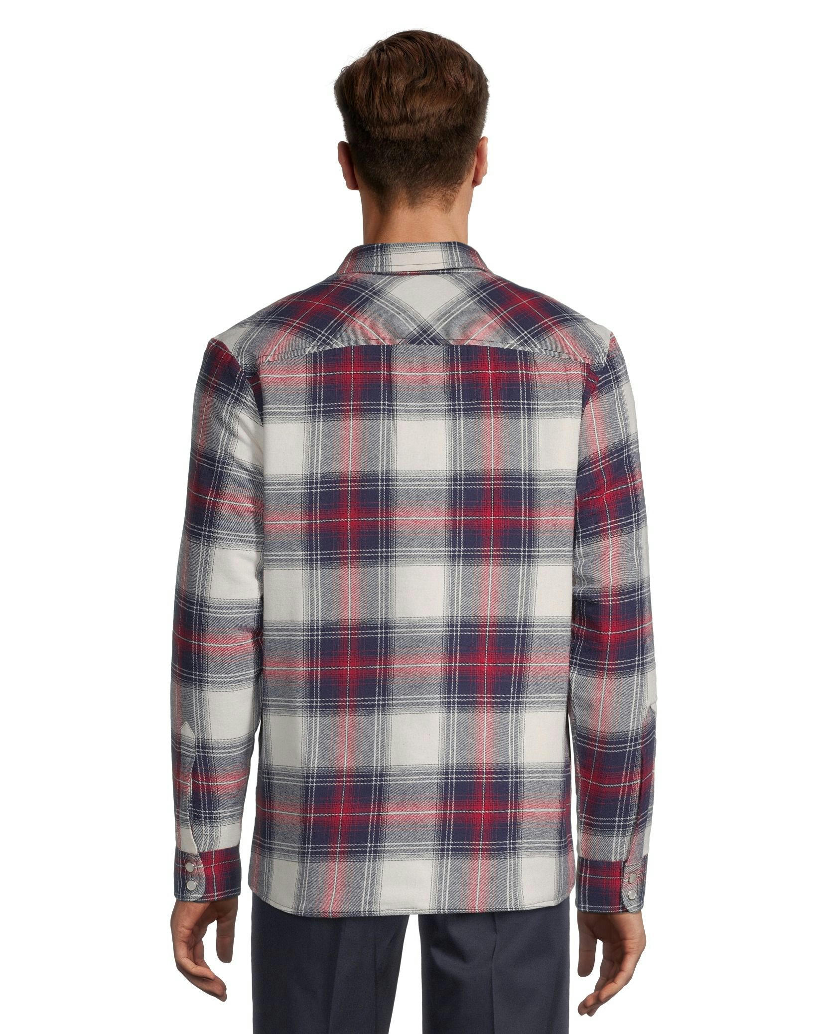 Aggressor Men's Snap-Front Plaid Quilted Flannel Work Shirt