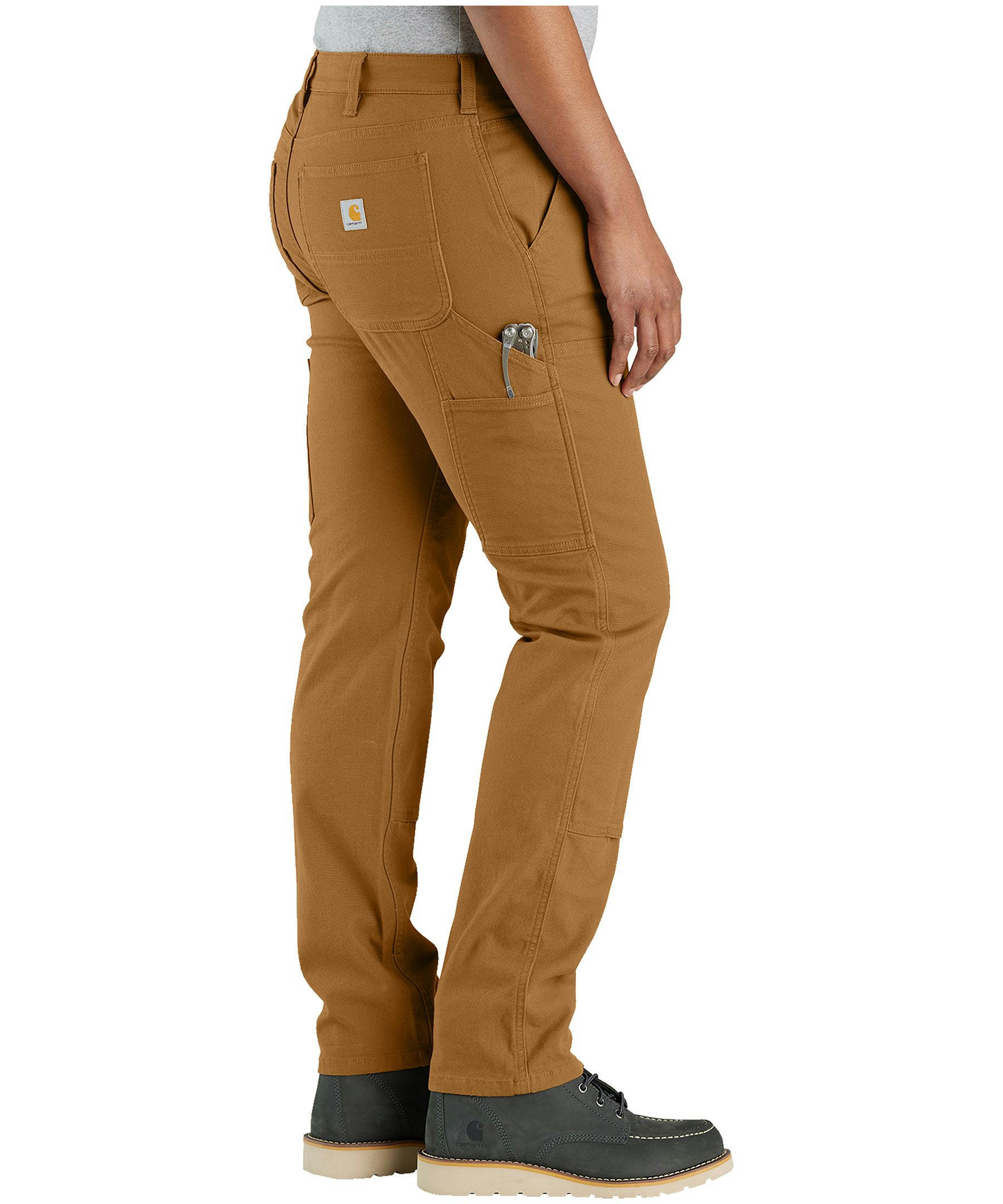 Carhartt Women's Mid Rise Relaxed Fit Double Front Canvas Work Pants