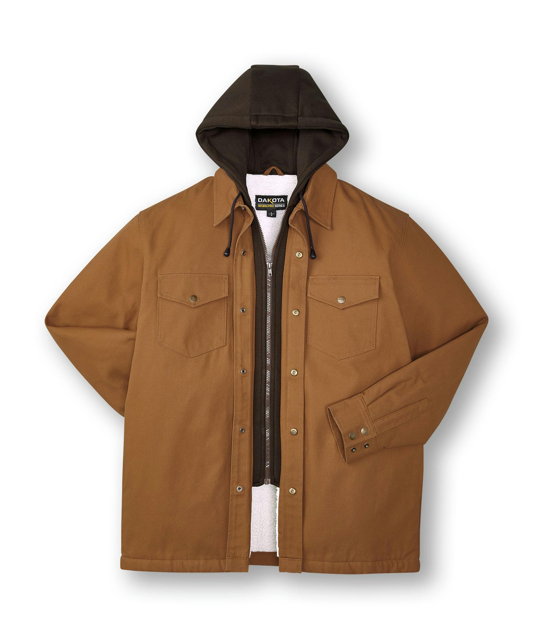 Dakota WorkPro Series Men's Sherpa Lined Hooded Duck Work Shirt