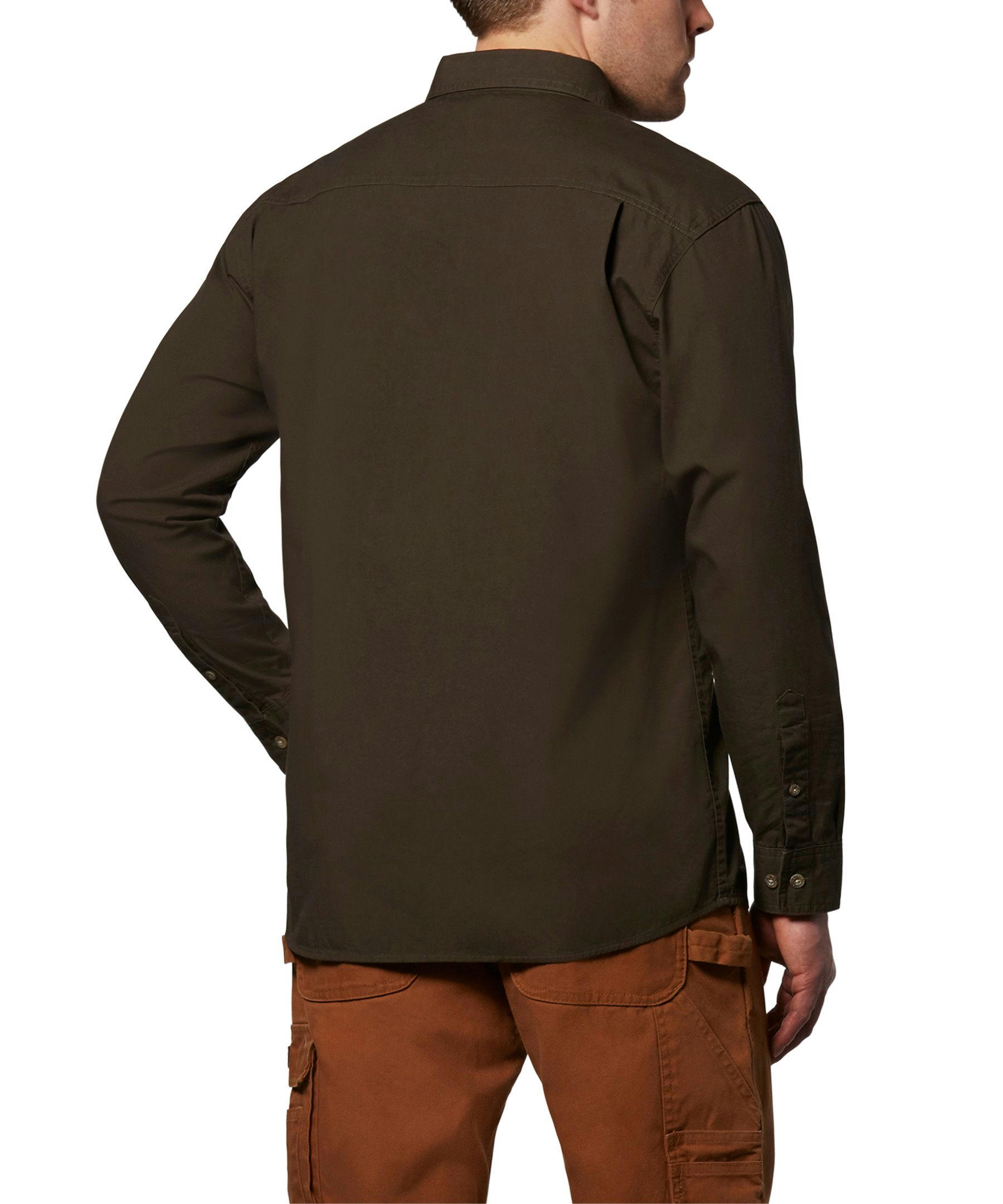 Dakota WorkPro Series Men's Relaxed Fit Long Sleeve Cotton Contractor Work Shirt