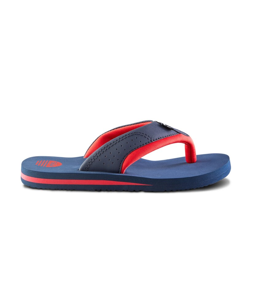 FarWest Boys' Youth Summerland Flip Flops - Black Grey