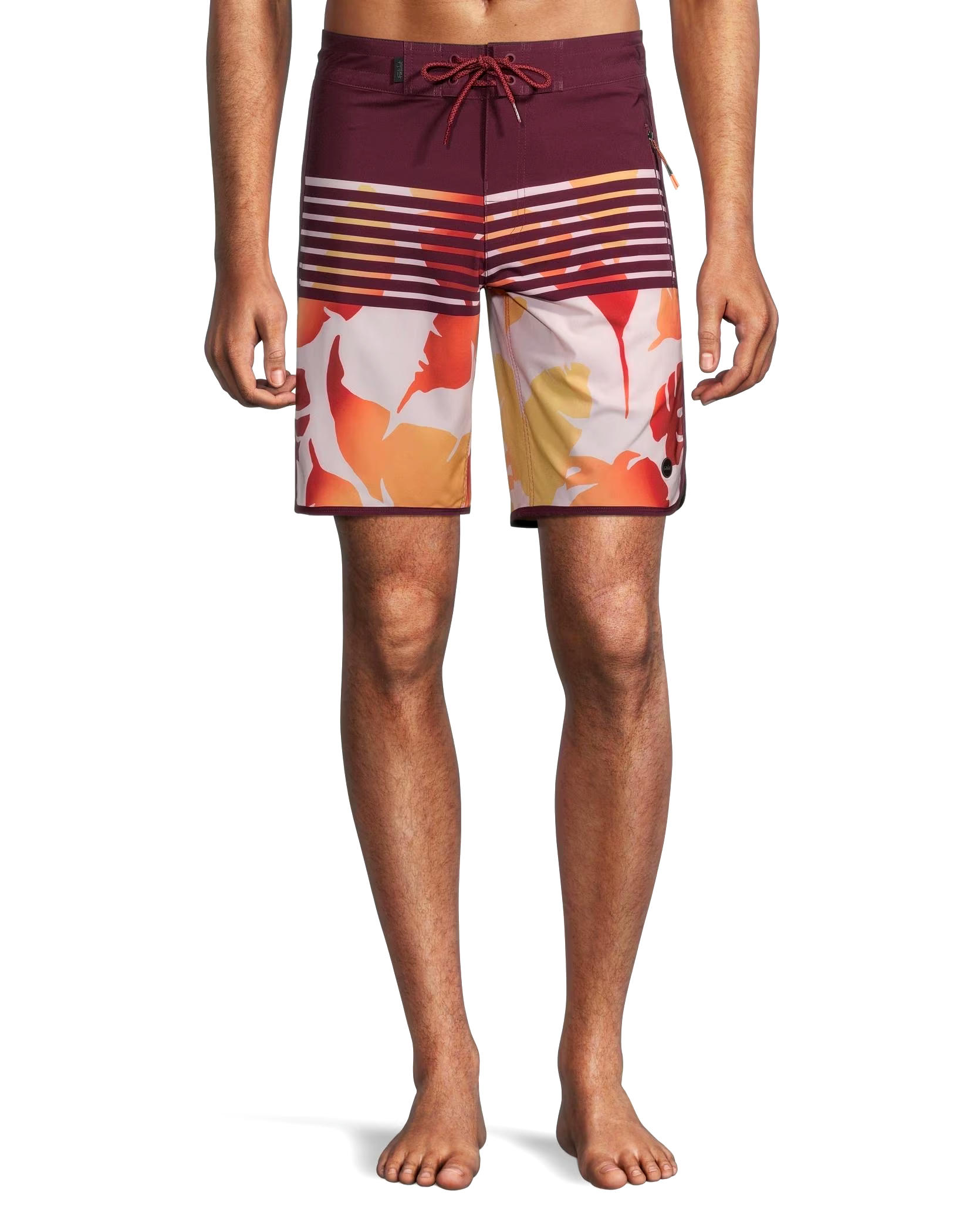FarWest Men's Mid Rise Quick Dry Graphic Boardshorts