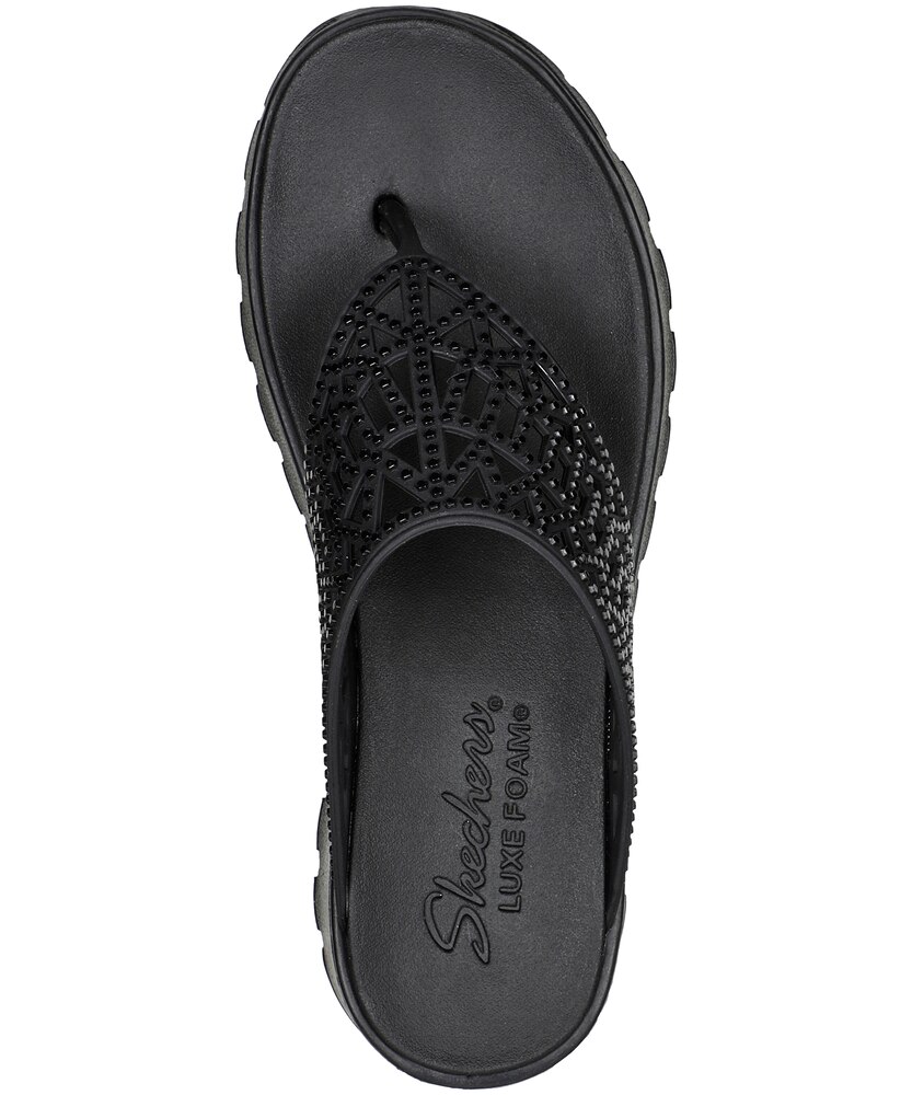 Skechers Women's Footsteps Rhinestone Flip Flop Sandals