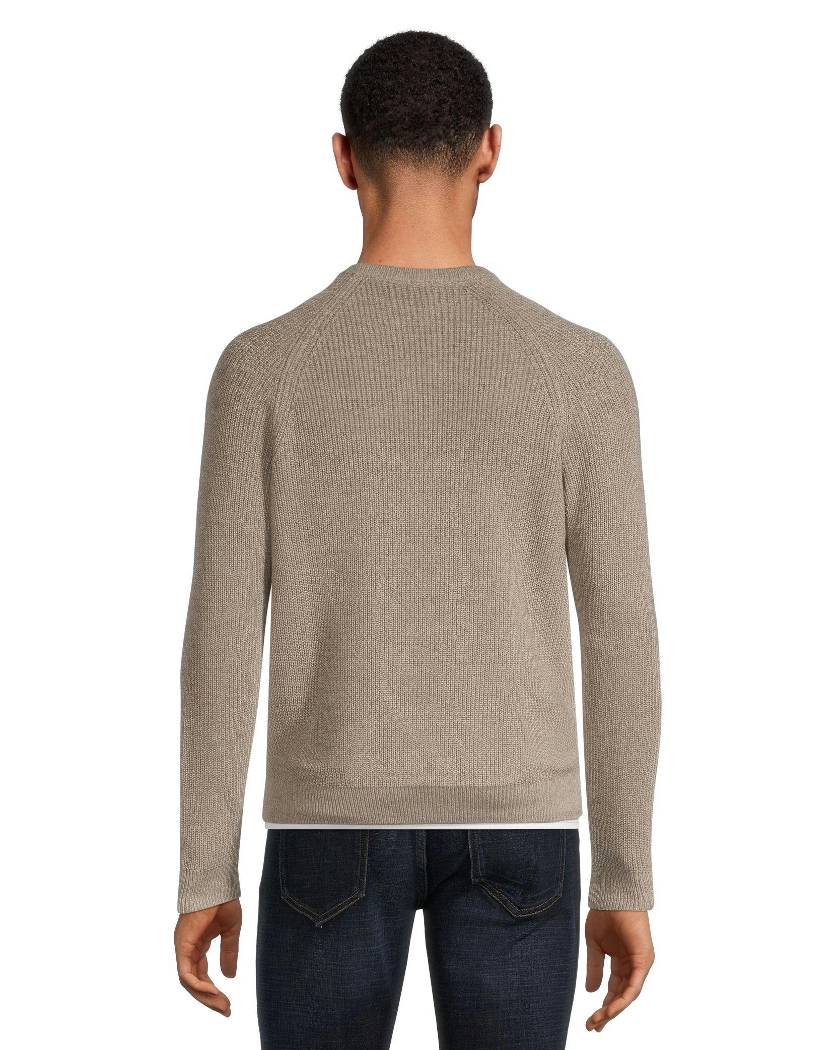 Denver Hayes Men's Shaker Stitch Crewneck Sweater