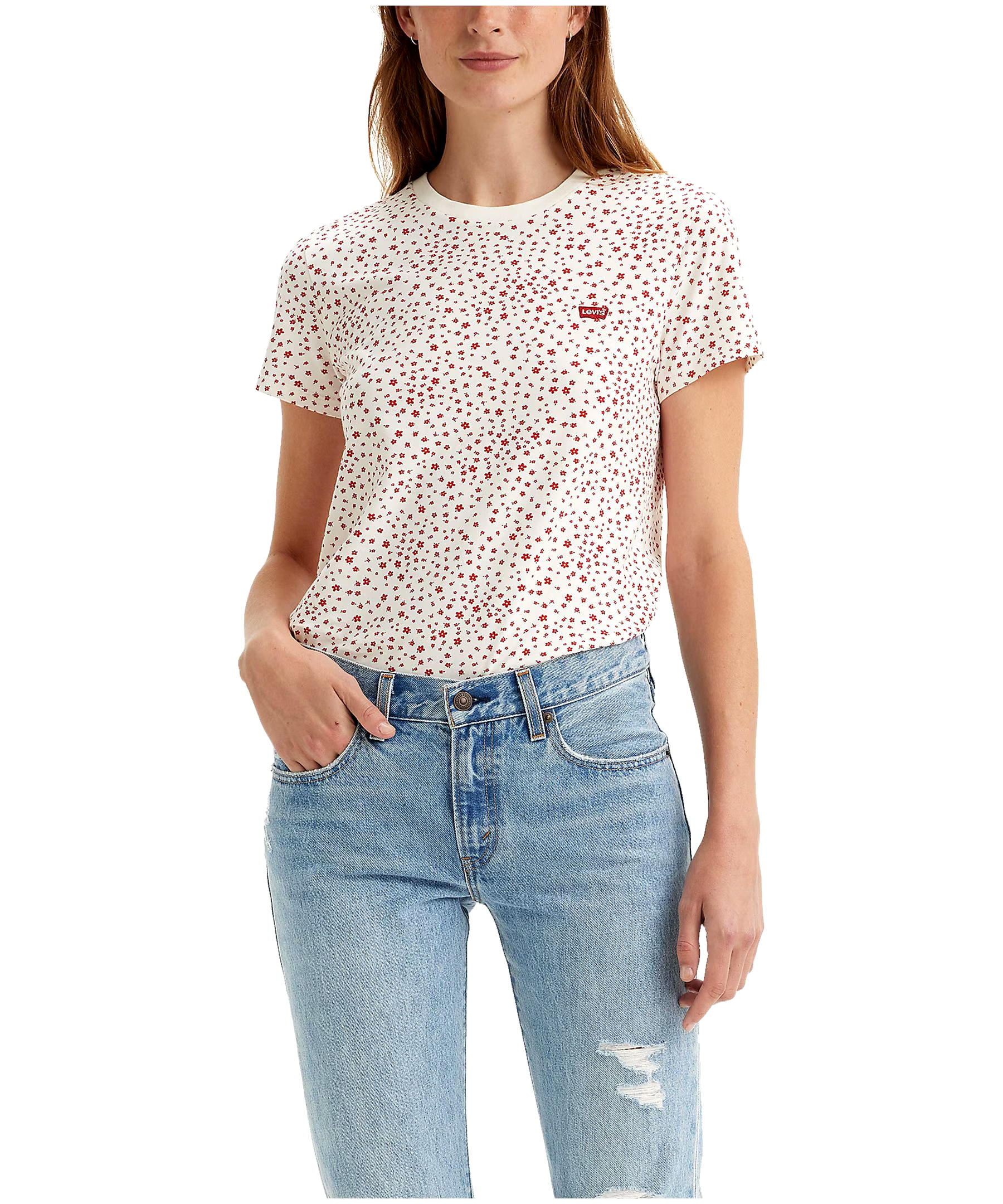 Levi's Women's Graphic The Perfect Tee Crewneck T Shirt