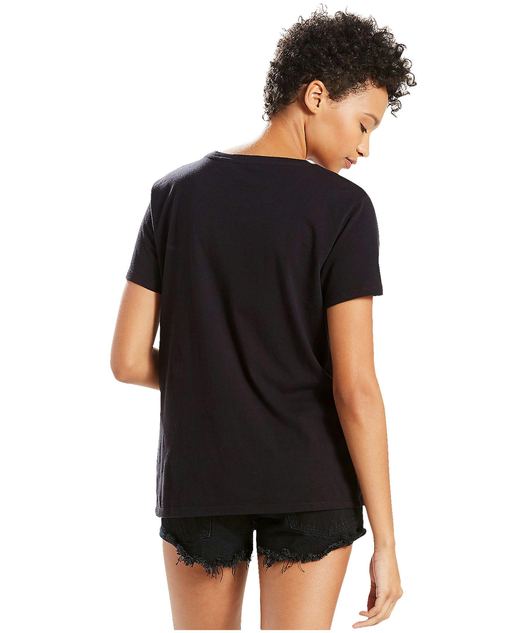 Levi's Women's Batwing Graphic The Perfect Tee T Shirt - Black