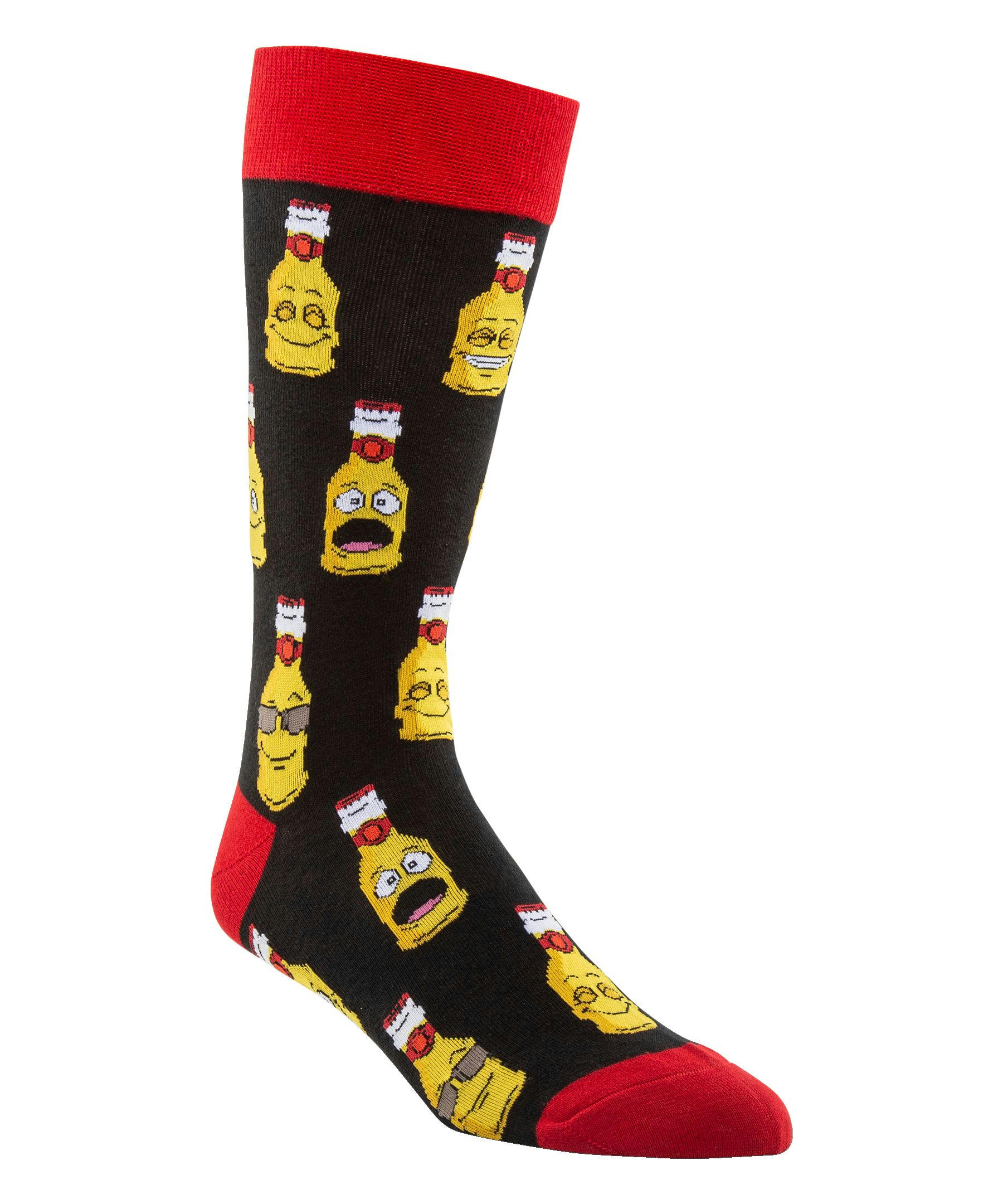 Denver Hayes Men's Novelty Beer Pattern Crew Socks