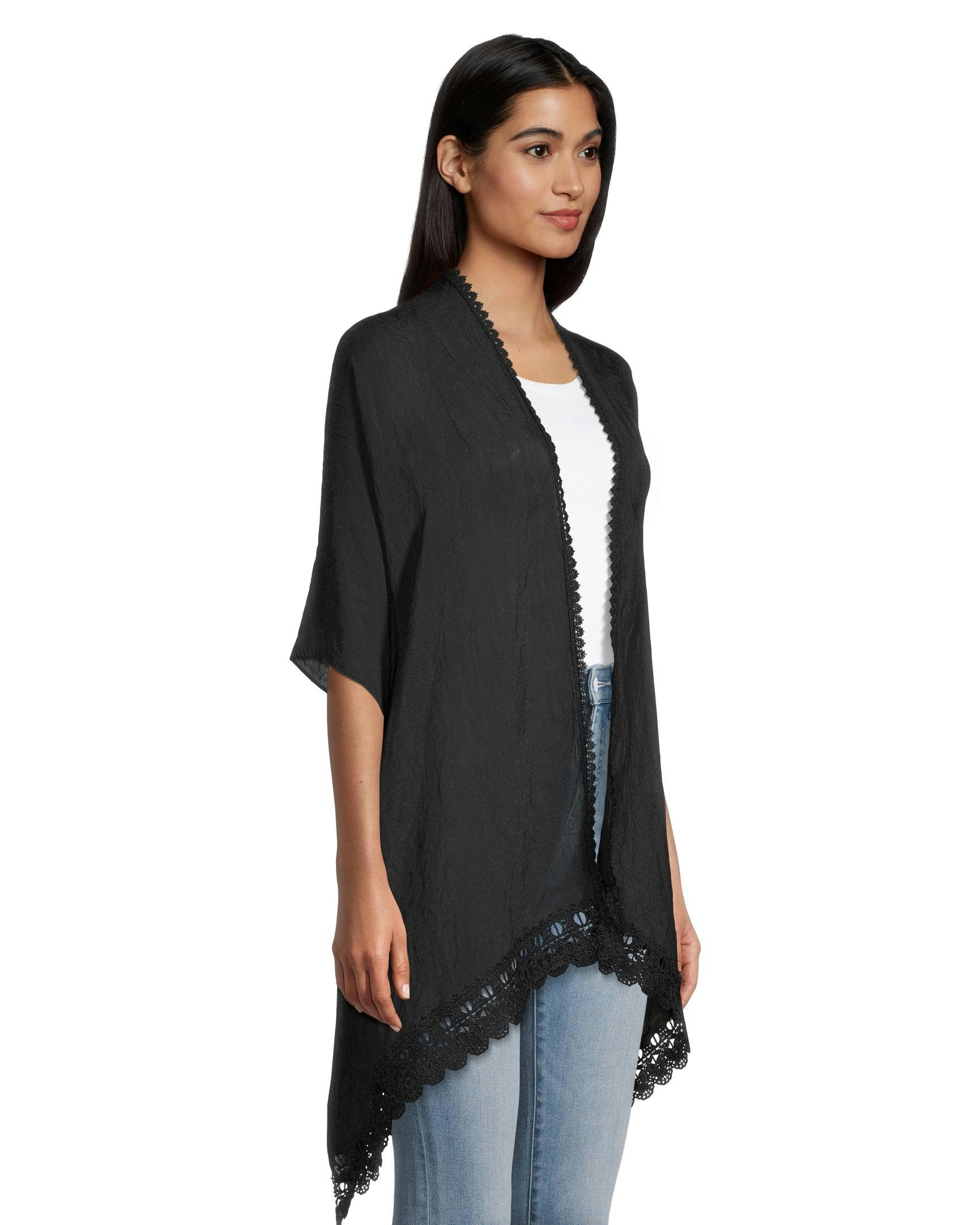 Women's Lace Edge Ruana