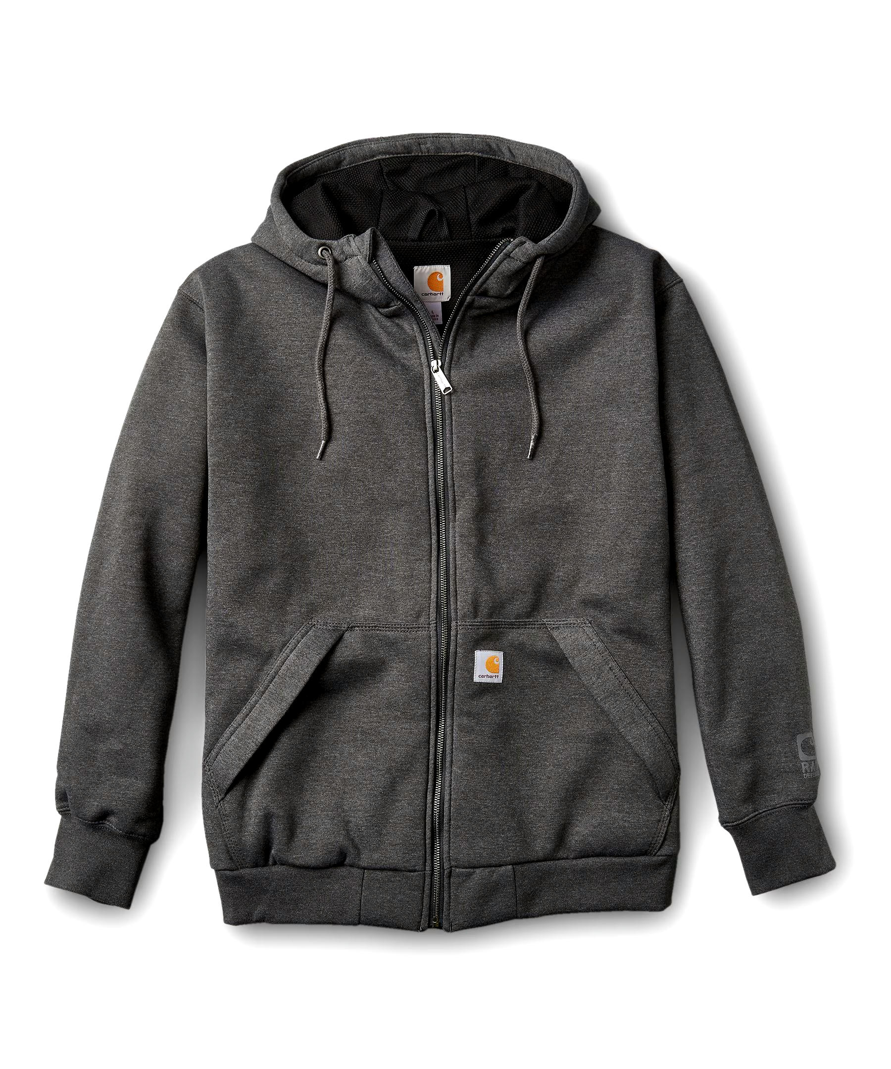 Carhartt Men's Midweight Thermal Lined Water Repellent Hooded Sweatshirt - Carbon Heather