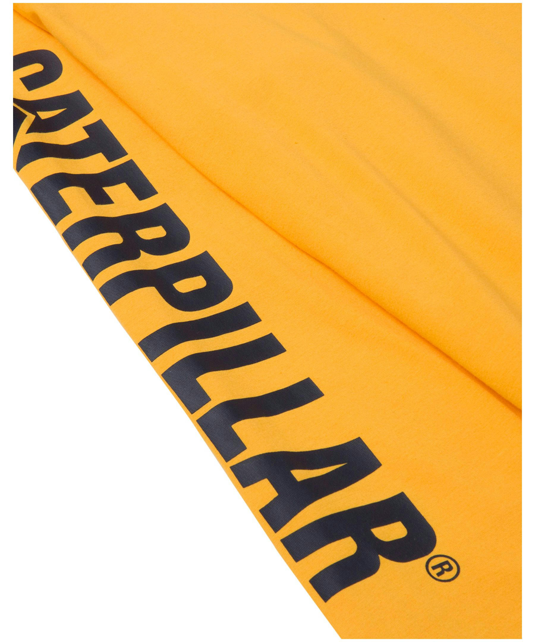 CAT Trademark Banner Long Sleeve Cotton T Shirt